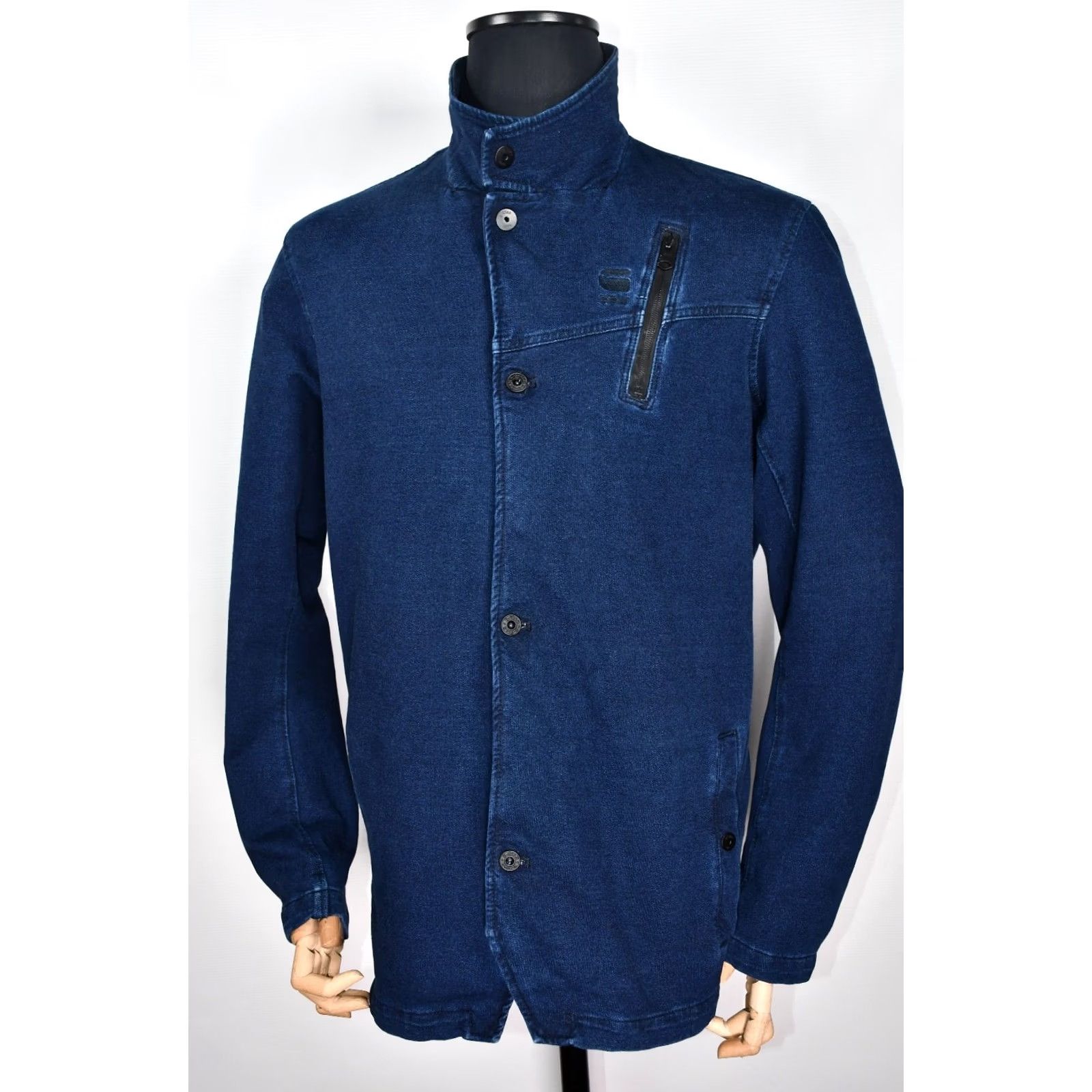 G-Star G-STAR Denim Jacket Mens XL OverShirt Vest Jacket Denim Blue 96% Cotton 4% Elastane Long Sleeve Zip Casual Vintage No 85301D 5850 89 Size US XL / EU 56 / 4 - 2 Thumbnail