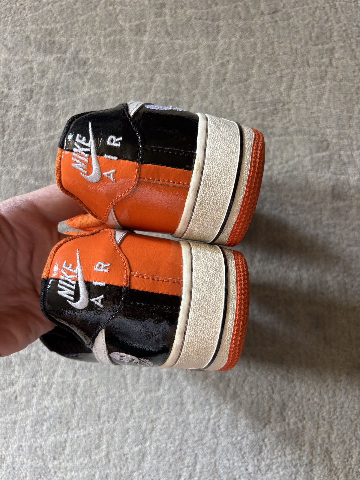 Nike Nike Air Force 1 Premium Halloween 2006 Black/White-Orange Size US 9 / EU 42 - 8 Thumbnail