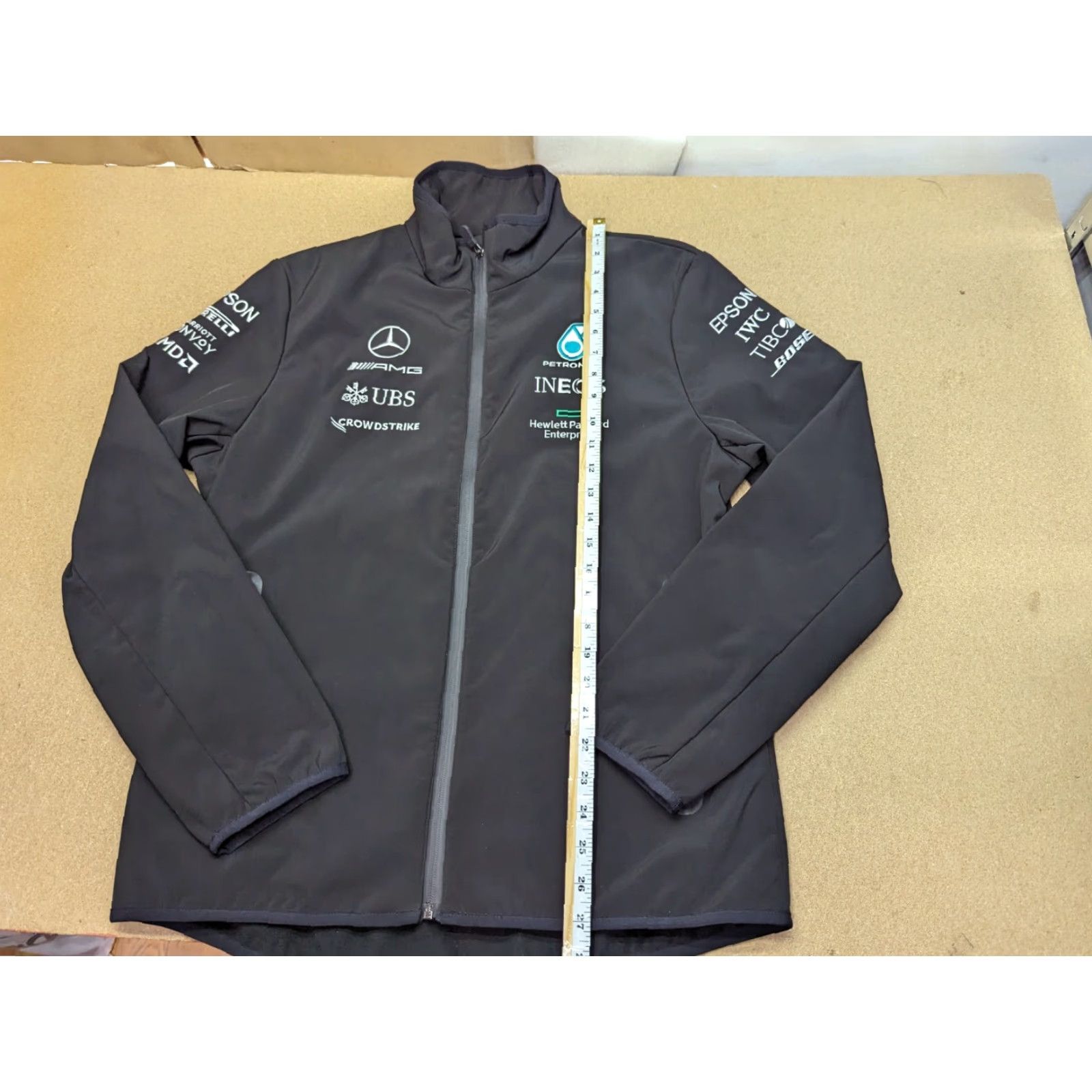 Vintage Mercedes F1 Team Jacket Size M Stichd Black Full Zip Mens Track Jacket Size US M / EU 48-50 / 2 - 3 Thumbnail