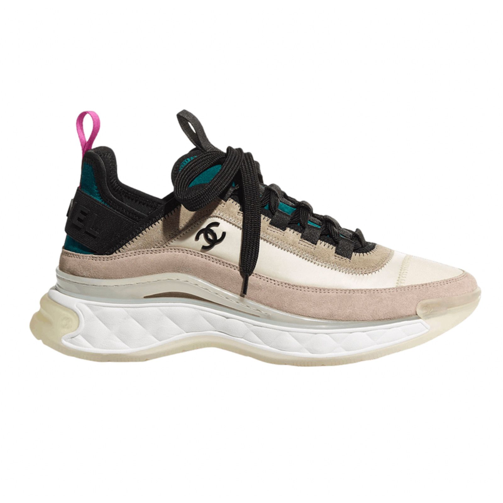 Chanel 20K CC Logo Lace Up Flat Runner Trainer Sneaker 41 Size US 11 / IT 41 - 1 Thumbnail