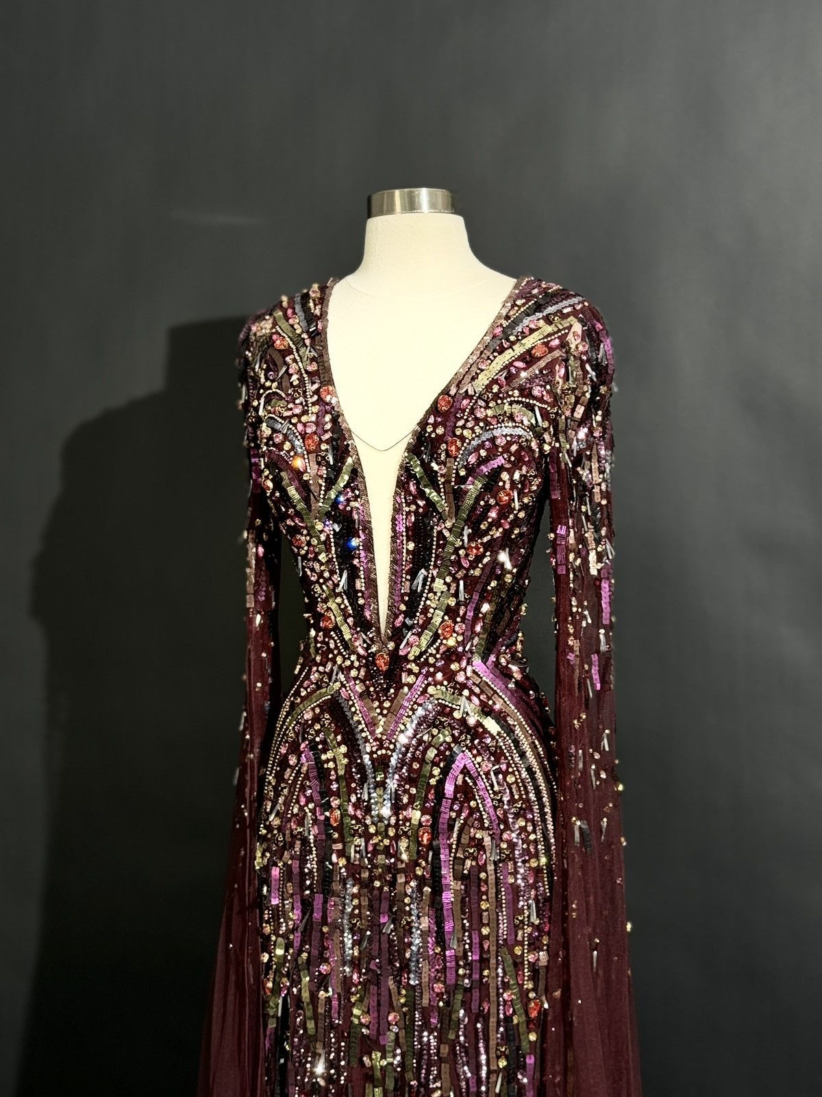 Jenny Packham Brand New US 14 JENNY PACKHAM Evening Gown Size XL / US 12-14 / IT 48-50 - 3 Thumbnail