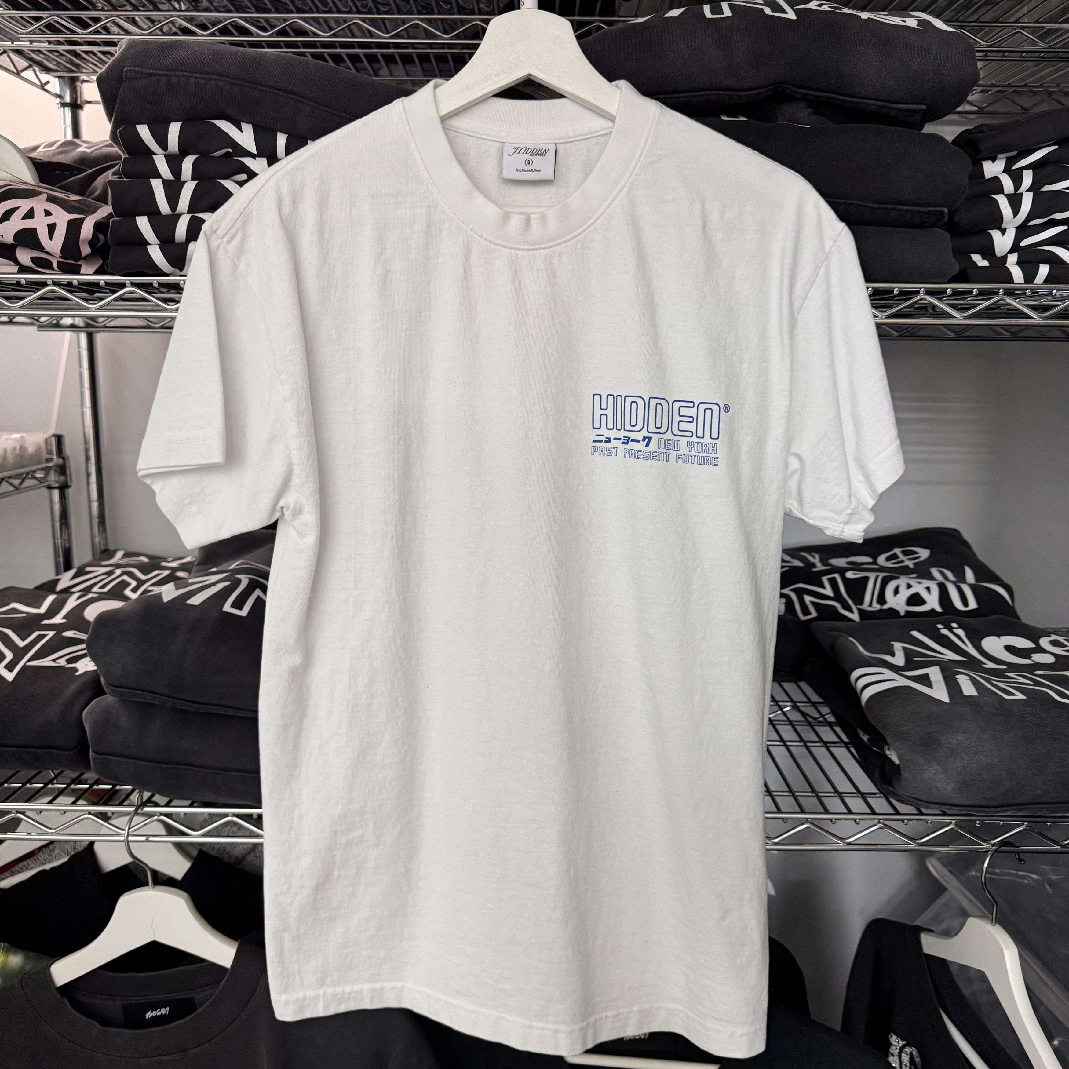 image of Hidden Deconstructed White Tee, Men's (Size Small)