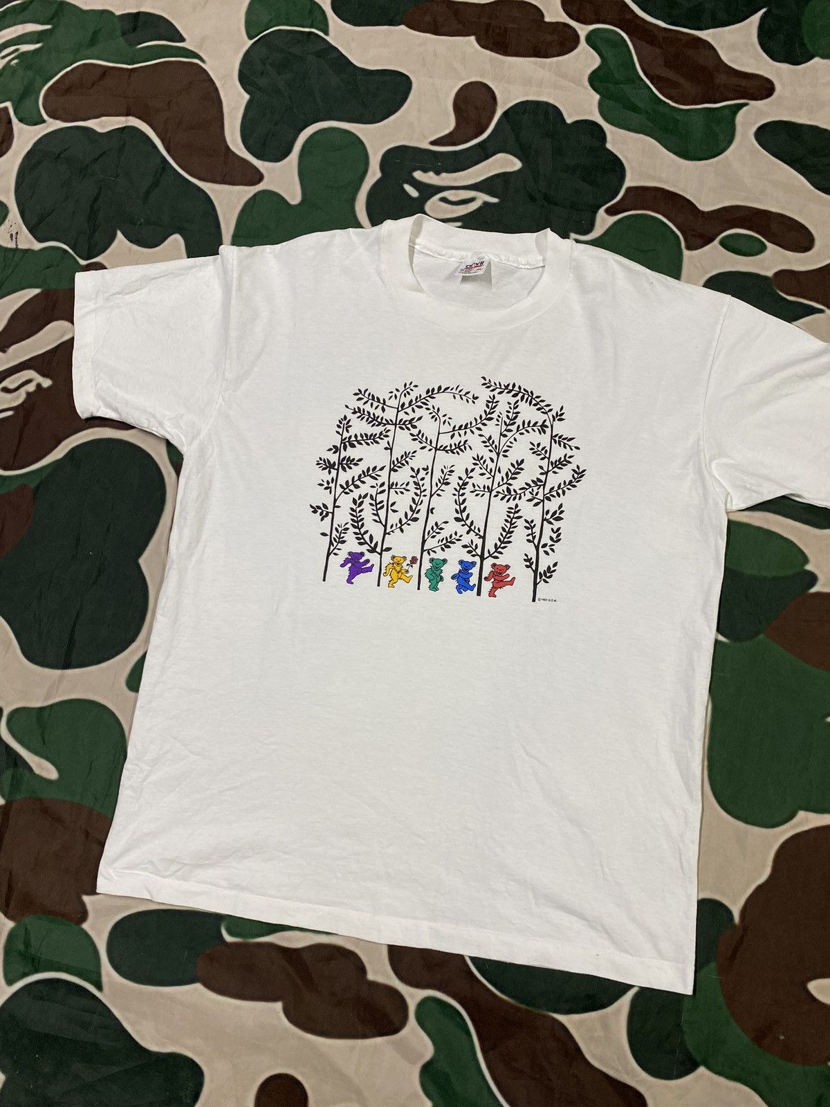 Vintage Vintage 90’s Grateful Dead Bears T-Shirt Size XLarge Size US XL / EU 56 / 4 - 2 Thumbnail