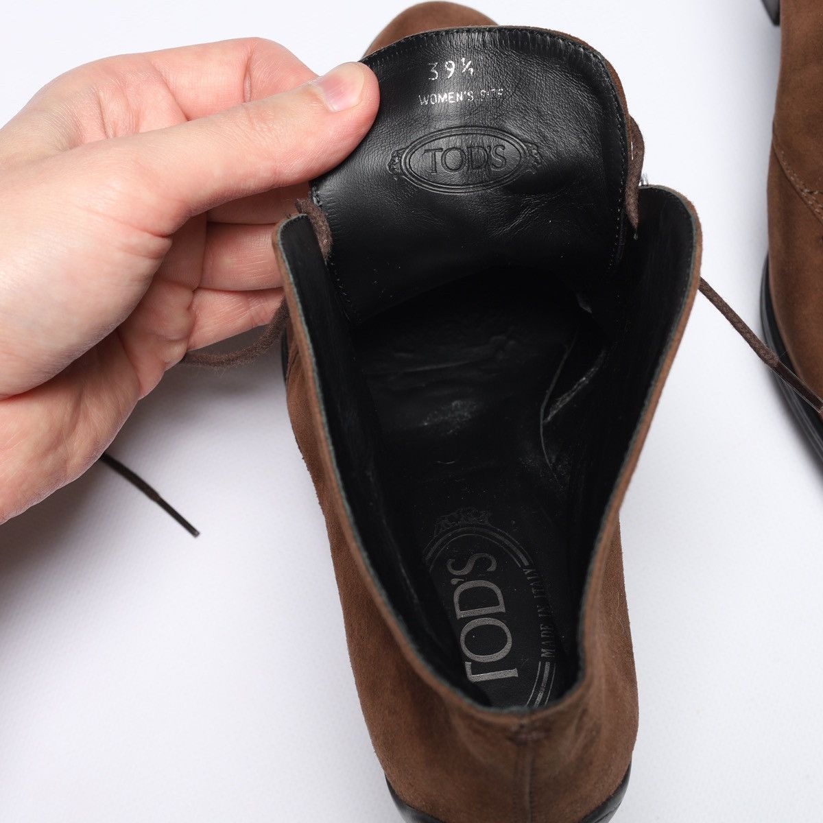 Tod's Tods Suede Brown Pumps Heels Boots Shoes Size US 9.5 / IT 39.5 - 19 Thumbnail