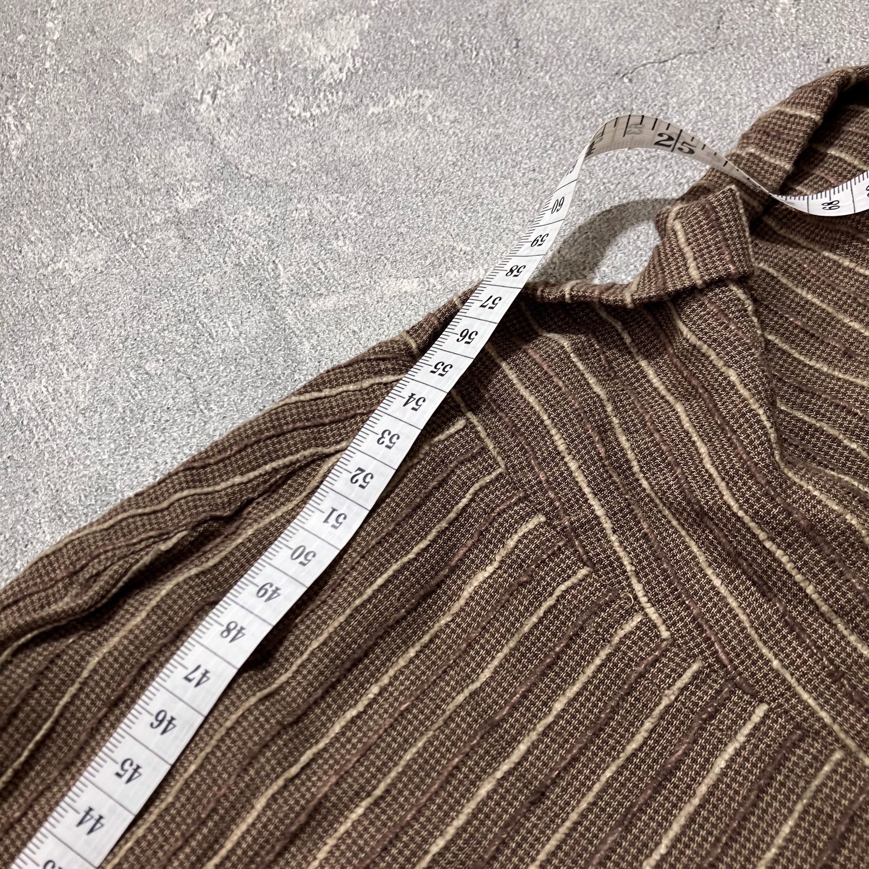 Dezert Dezert brown and cream striped cotton shirt Size US L / EU 52-54 / 3 - 10 Thumbnail