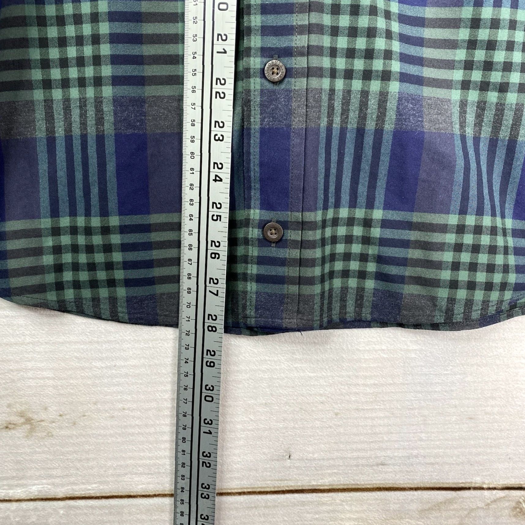 Orvis Orvis Shirt Mens M Green Blue Plaid Button-Down Long Sleeve Pocket Heavy Cotton Size US M / EU 48-50 / 2 - 4 Thumbnail