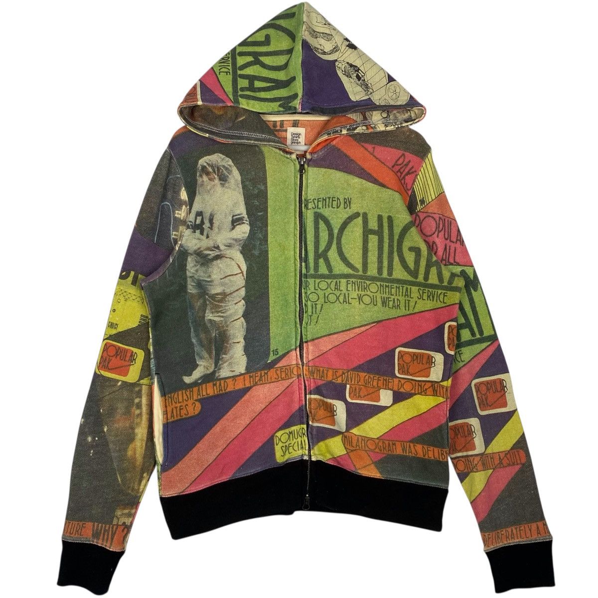 Other Vintage Graniph Japan All Over Print Full Zip Hoodie Sweater Size US M / EU 48-50 / 2 - 1 Thumbnail