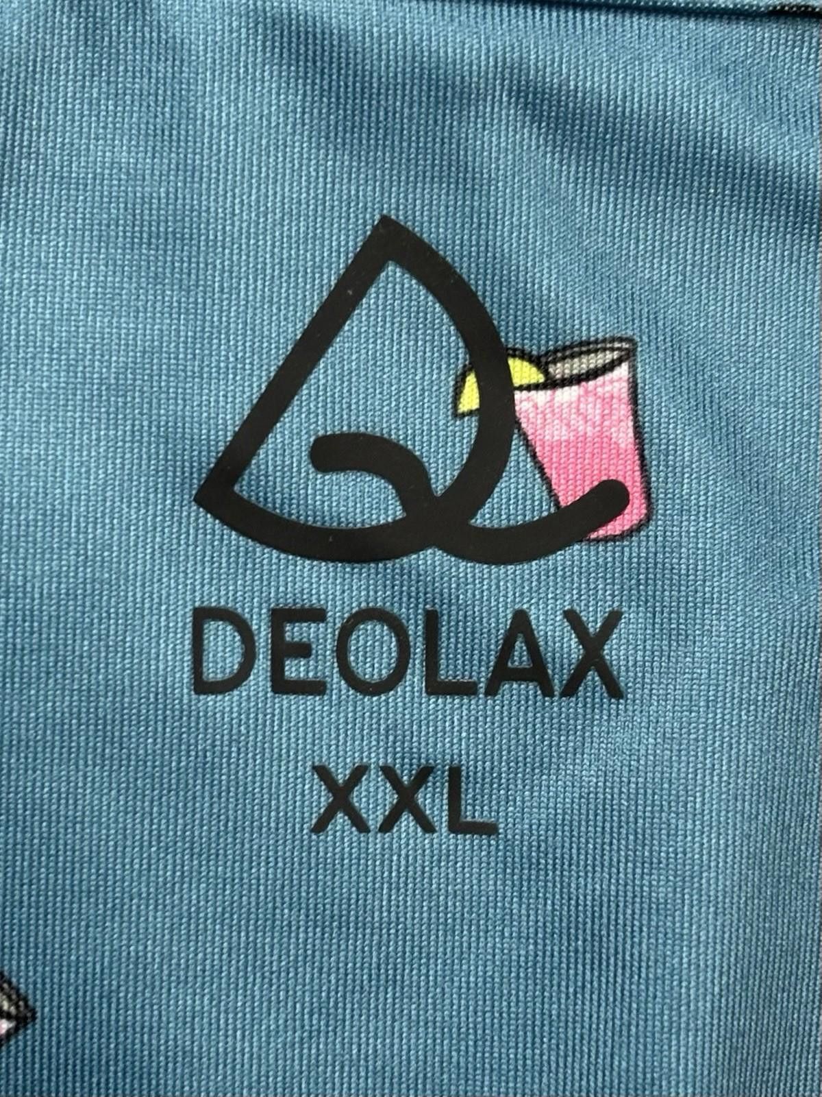 Other Deolax Polo Shirt Mens 2XL Pink Lemonade Print Golf Stretch Size US XXL / EU 58 / 5 - 2 Thumbnail