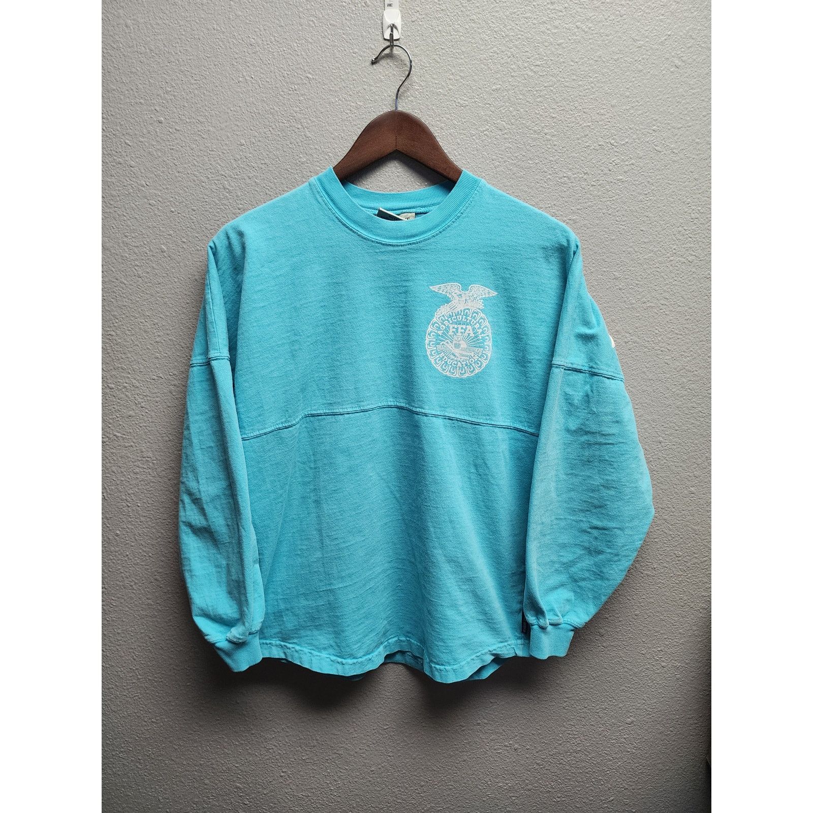 Vintage FFA Spirit Jersey Blue Long Sleeve Top National Convention Size XS / US 0-2 / IT 36-38 - 1 Thumbnail