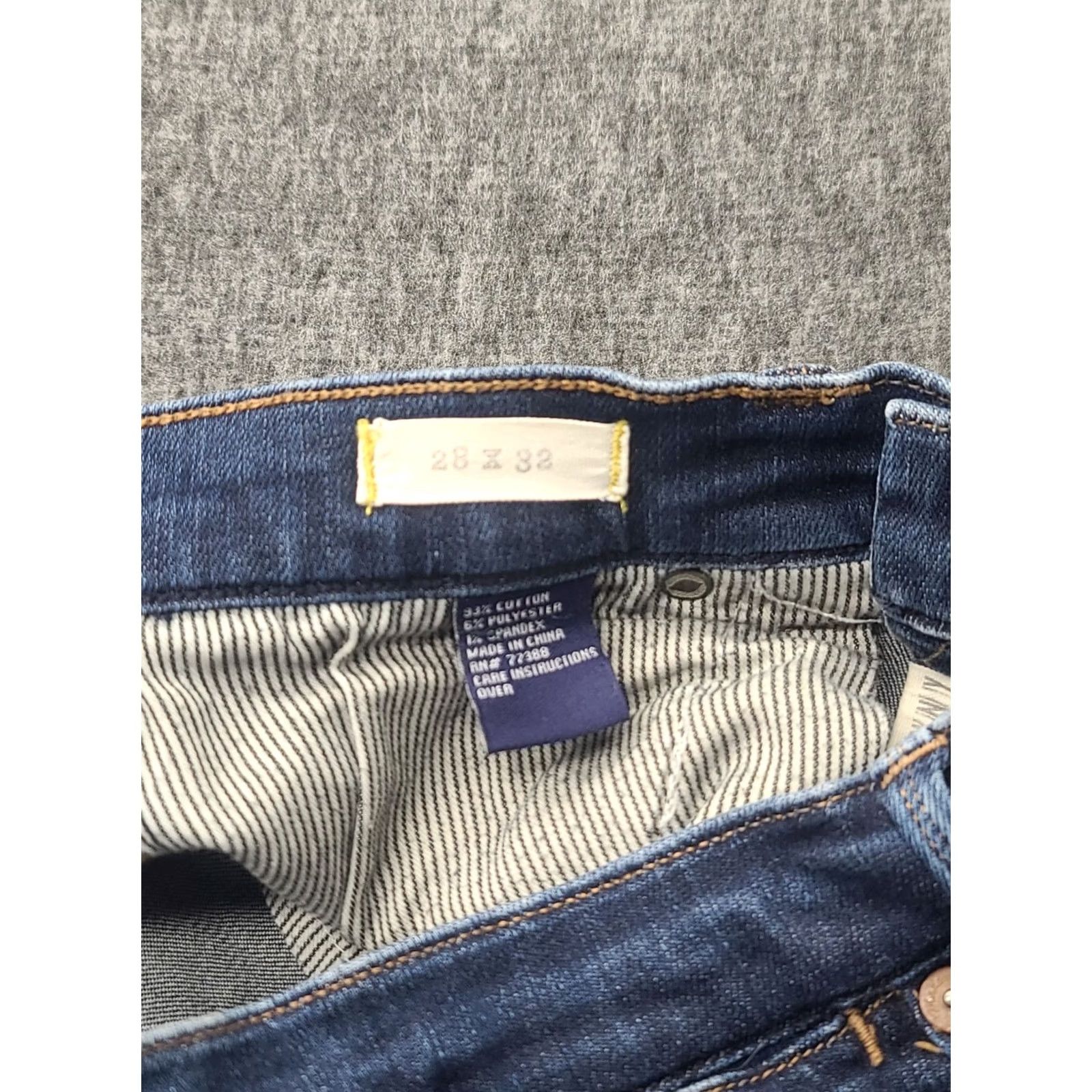 Madewell VINTAGE Madewell Jeans Womens 28x32 Skinny Slim Fit Denim Blue 5-Pocket Zip Button Rise Mid Inseam 30" Fall, Spring, Summer, Winter Womens Size 28" / US 6 / IT 42 - 4 Thumbnail