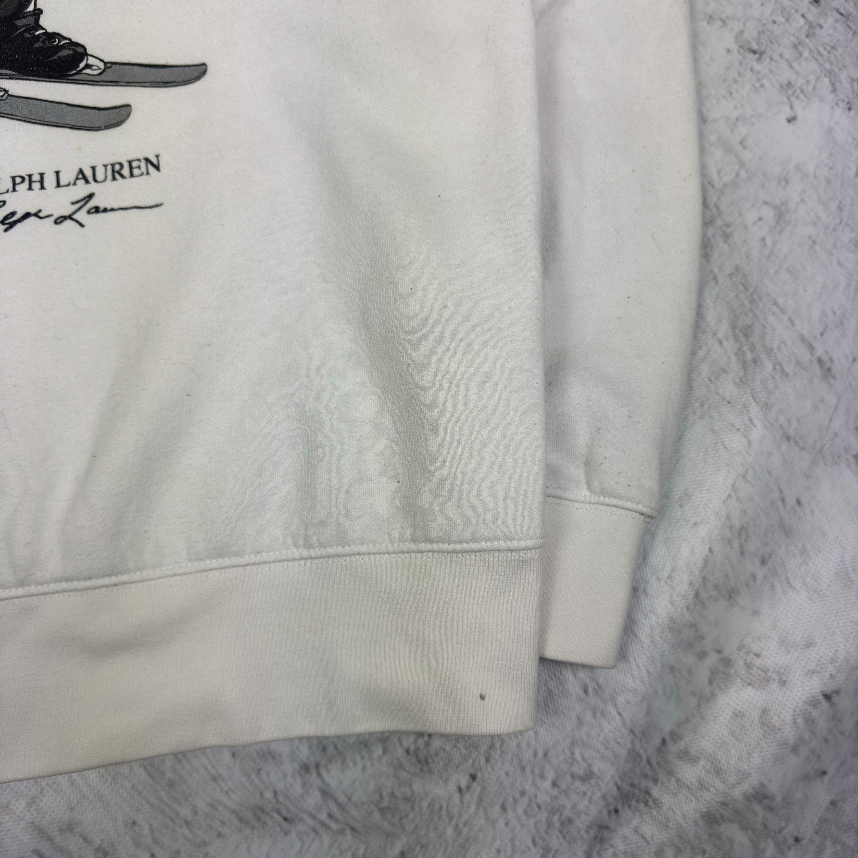 Polo Ralph Lauren Polo Bear By Ralph Lauren Men's White Cotton Sweatshirt M Size US M / EU 48-50 / 2 - 4 Thumbnail