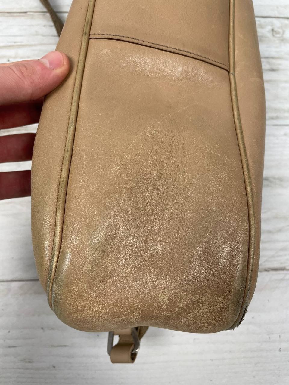 Prada Vintage Prada Leather Hand Bag Shoulders Luxury Size ONE SIZE - 10 Thumbnail
