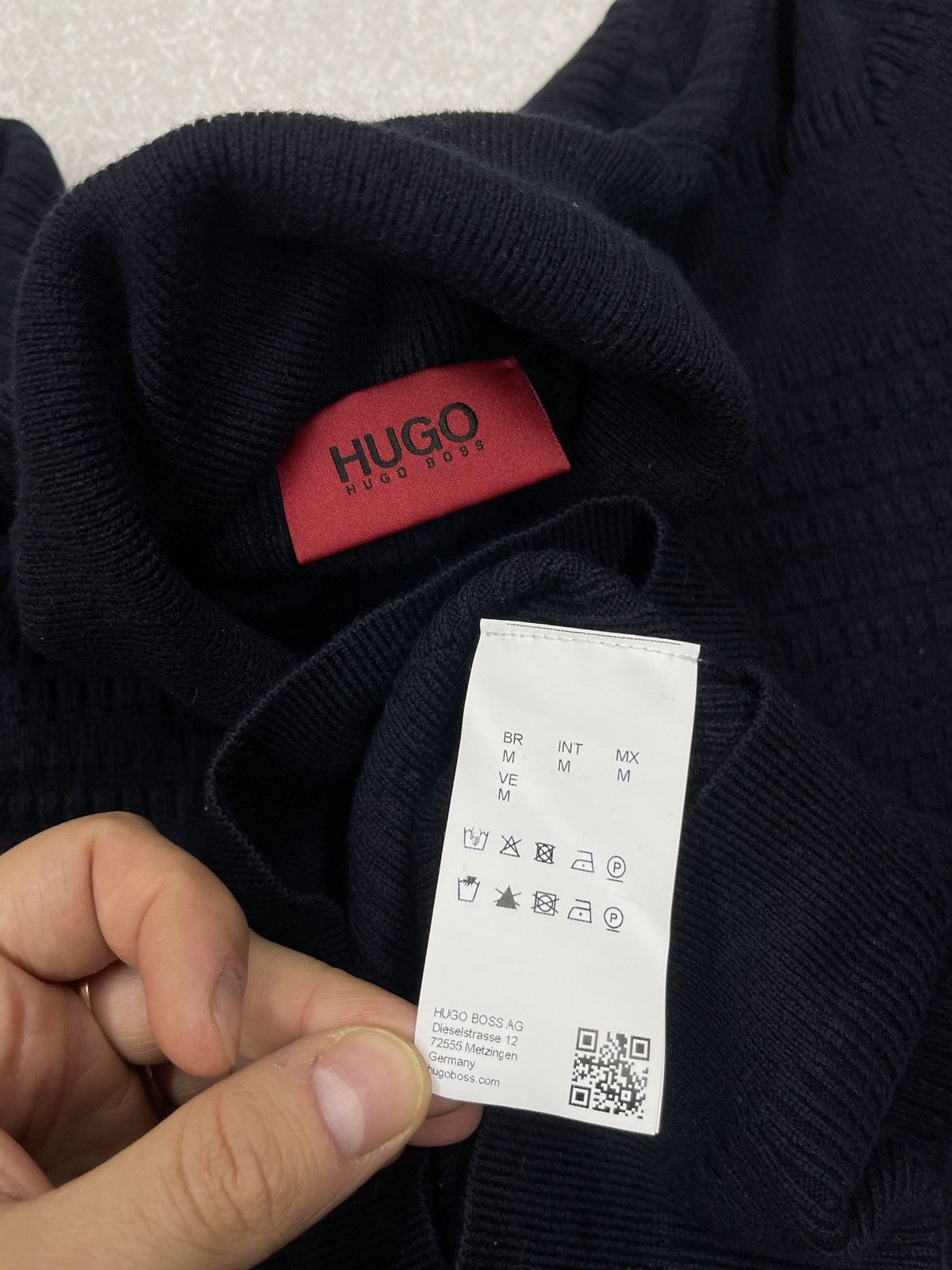 Hugo Boss Mens Hugo Boss Smaximo Knit Turtleneck Navy Size M Size US M / EU 48-50 / 2 - 6 Thumbnail
