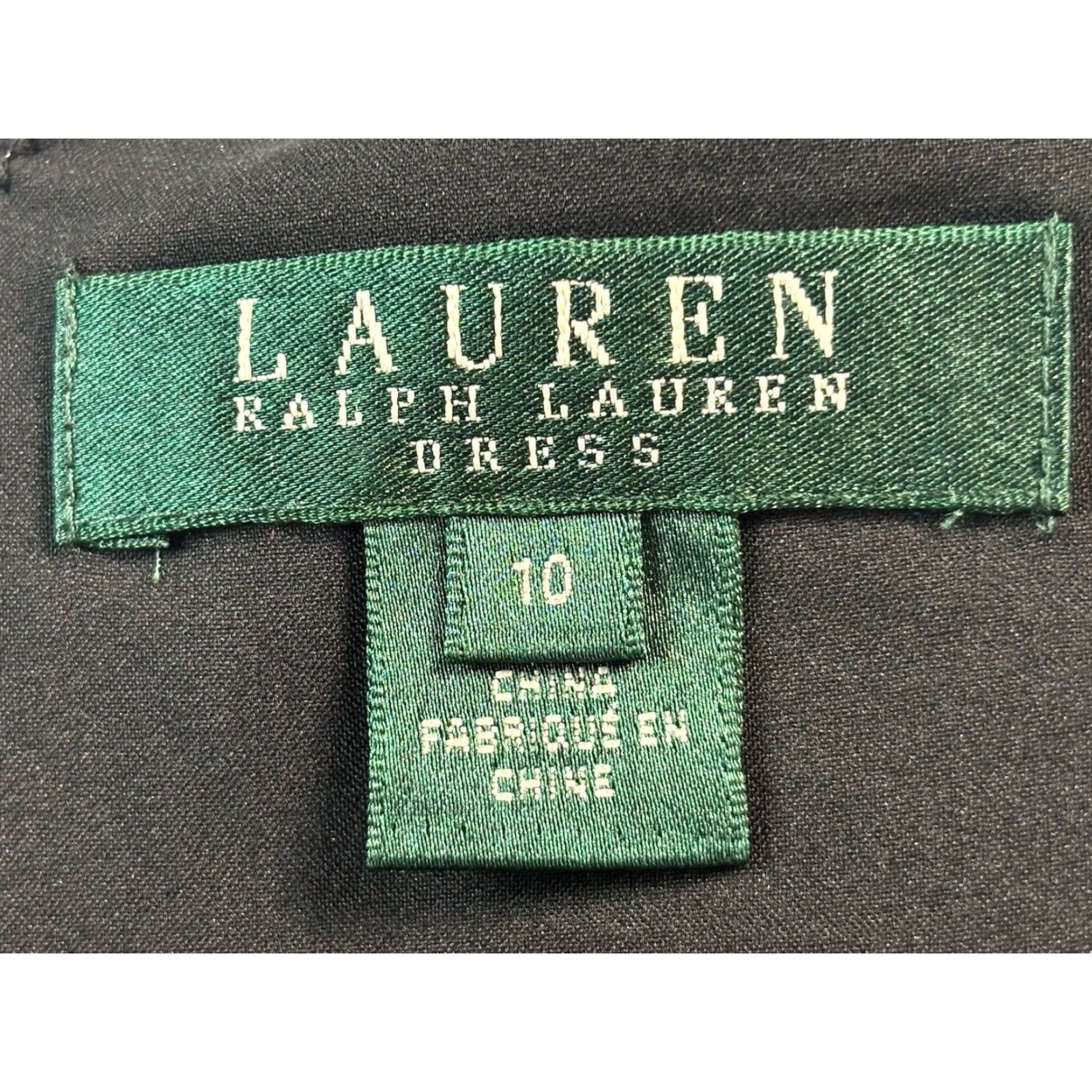 Ralph Lauren Lauren Ralph Lauren Lace Overlay Cocktail Party Dress, Black, Size 10, Sleeveless, Womens Size L / US 10 / IT 46 - 8 Thumbnail