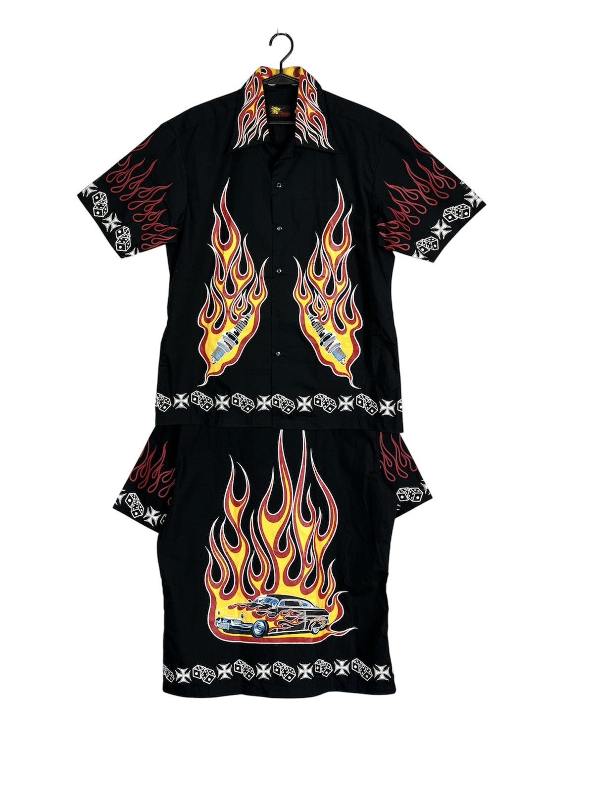 Vintage Rare Shirt Fire Car Hot Wheels Japan Vintage Moto Size US XL / EU 56 / 4 - 1 Thumbnail