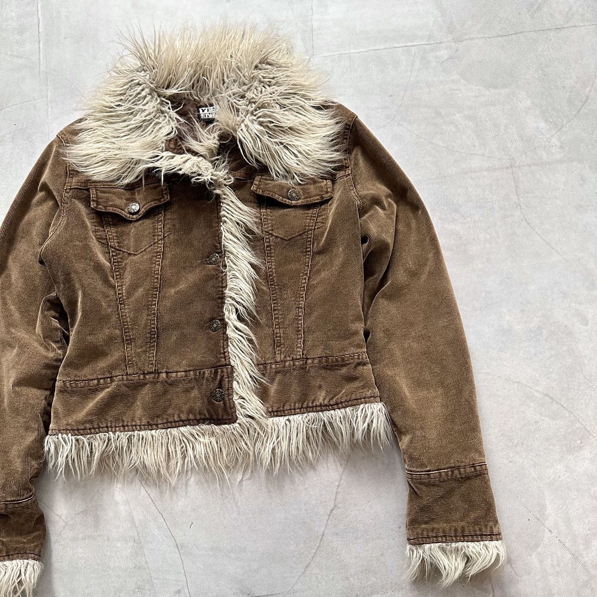 Hysteric Glamour × Undercover Punk Corduroy Faux Fur Jacket Gothic LGB If Six Was Nine Size L / US 10 / IT 46 - 2 Thumbnail