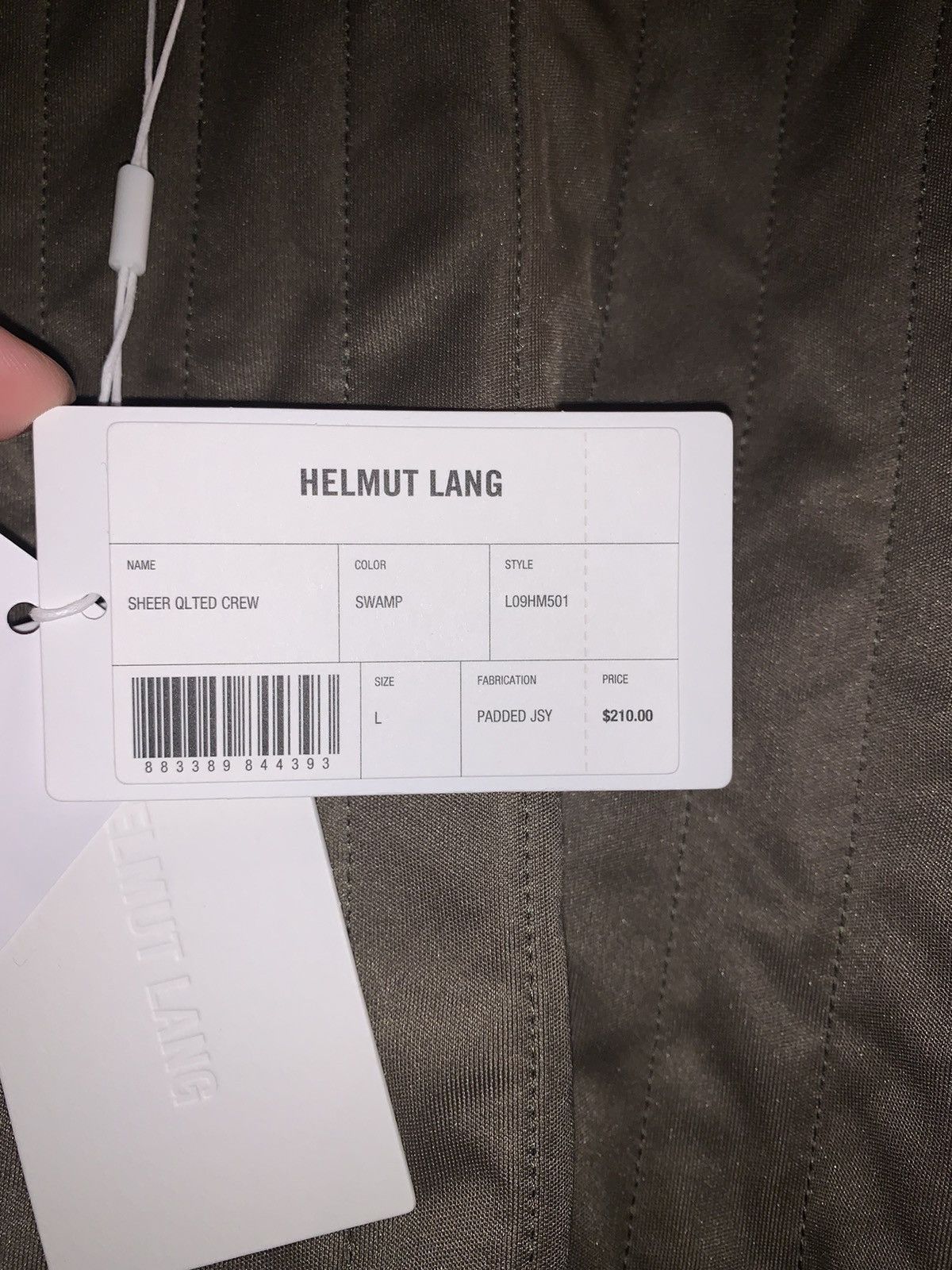 Helmut Lang Helmut Lang sheer quilted sweatshirt crewneck Size US L / EU 52-54 / 3 - 7 Thumbnail