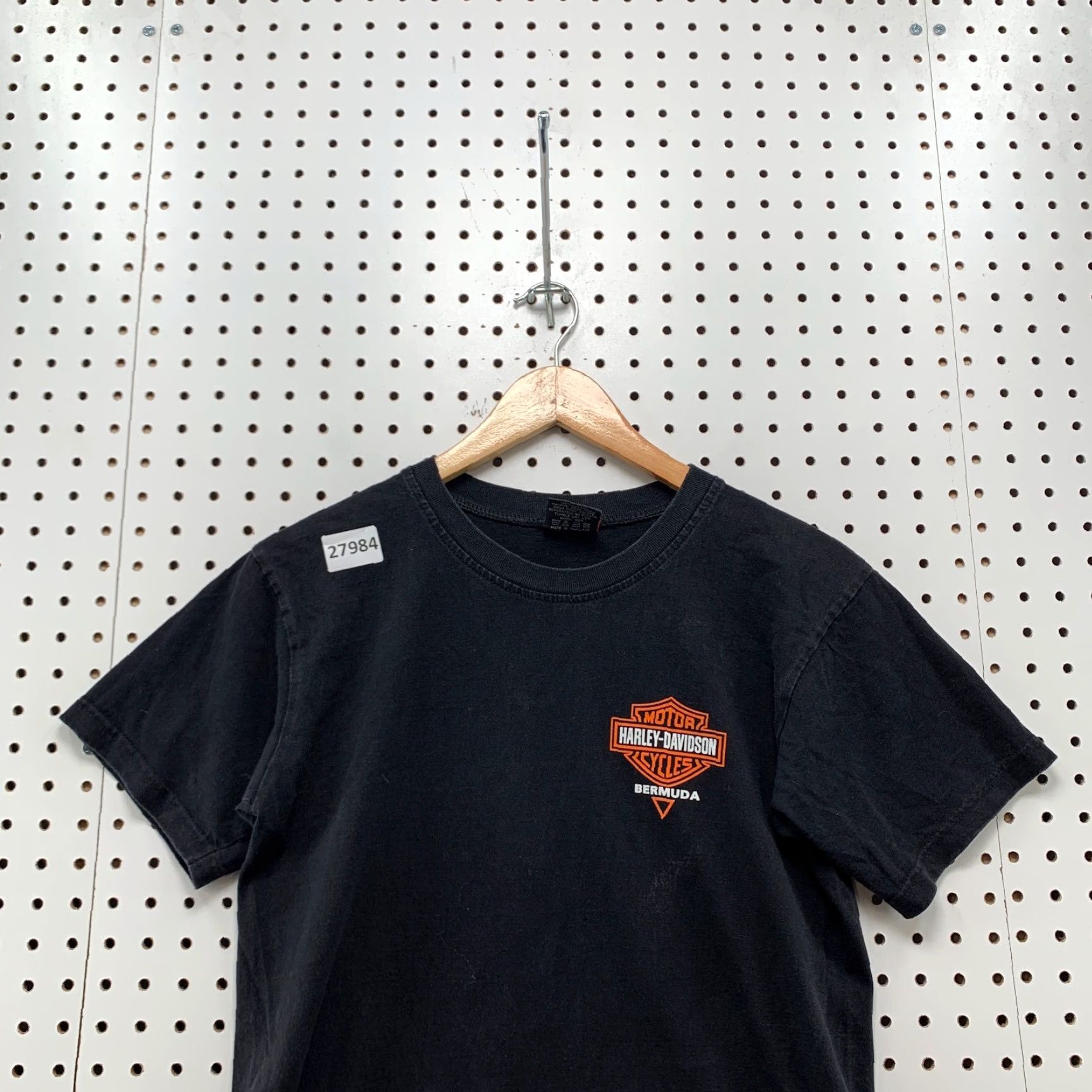 Harley Davidson VINTAGE Harley-Davidson Motorcycle Shirt Black Orange Womens Small 90s Size S / US 4 / IT 40 - 3 Thumbnail