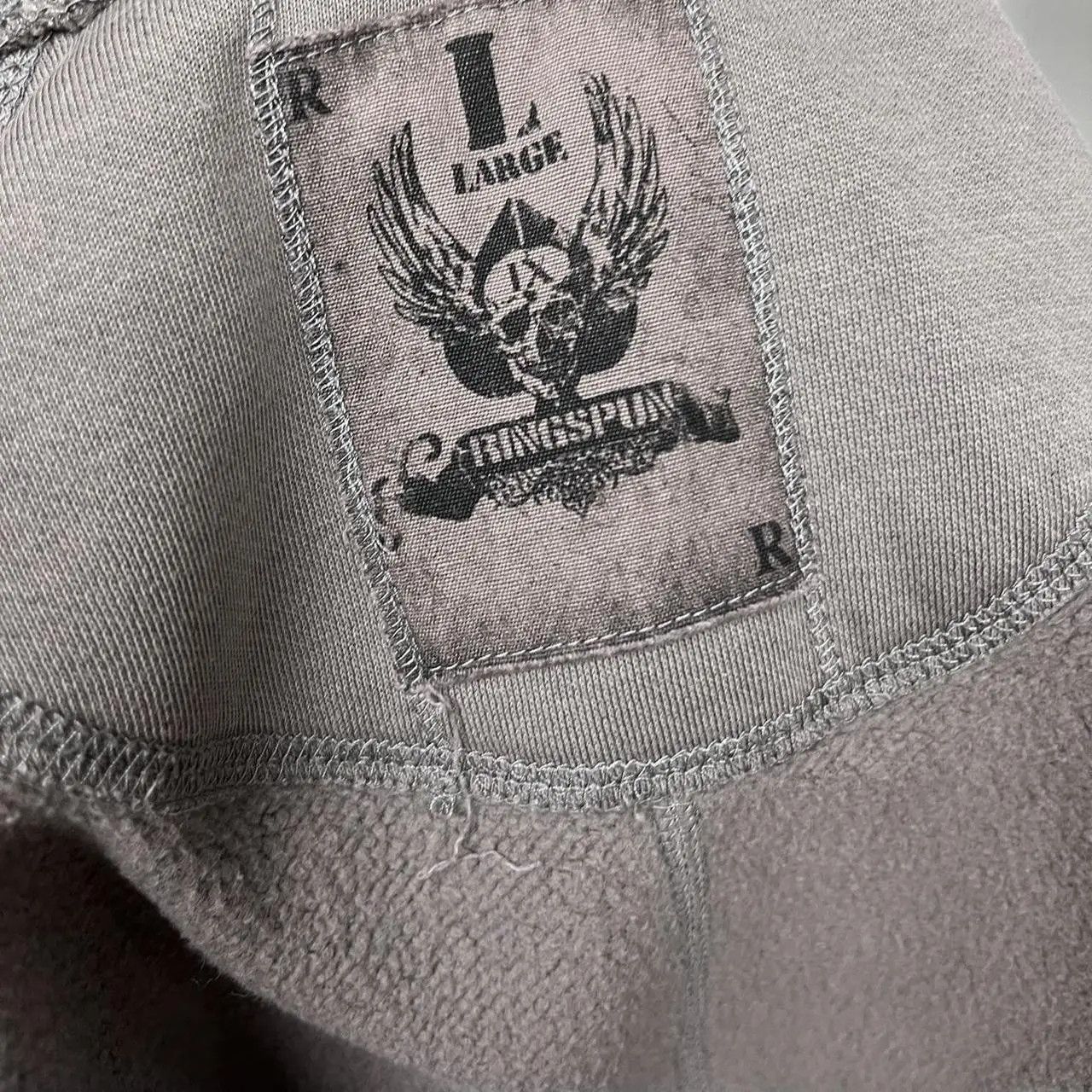 Ringspun Ringspun Hoodie Logo Skulls Angel Wings y2k skate streetwear Size US L / EU 52-54 / 3 - 4 Thumbnail