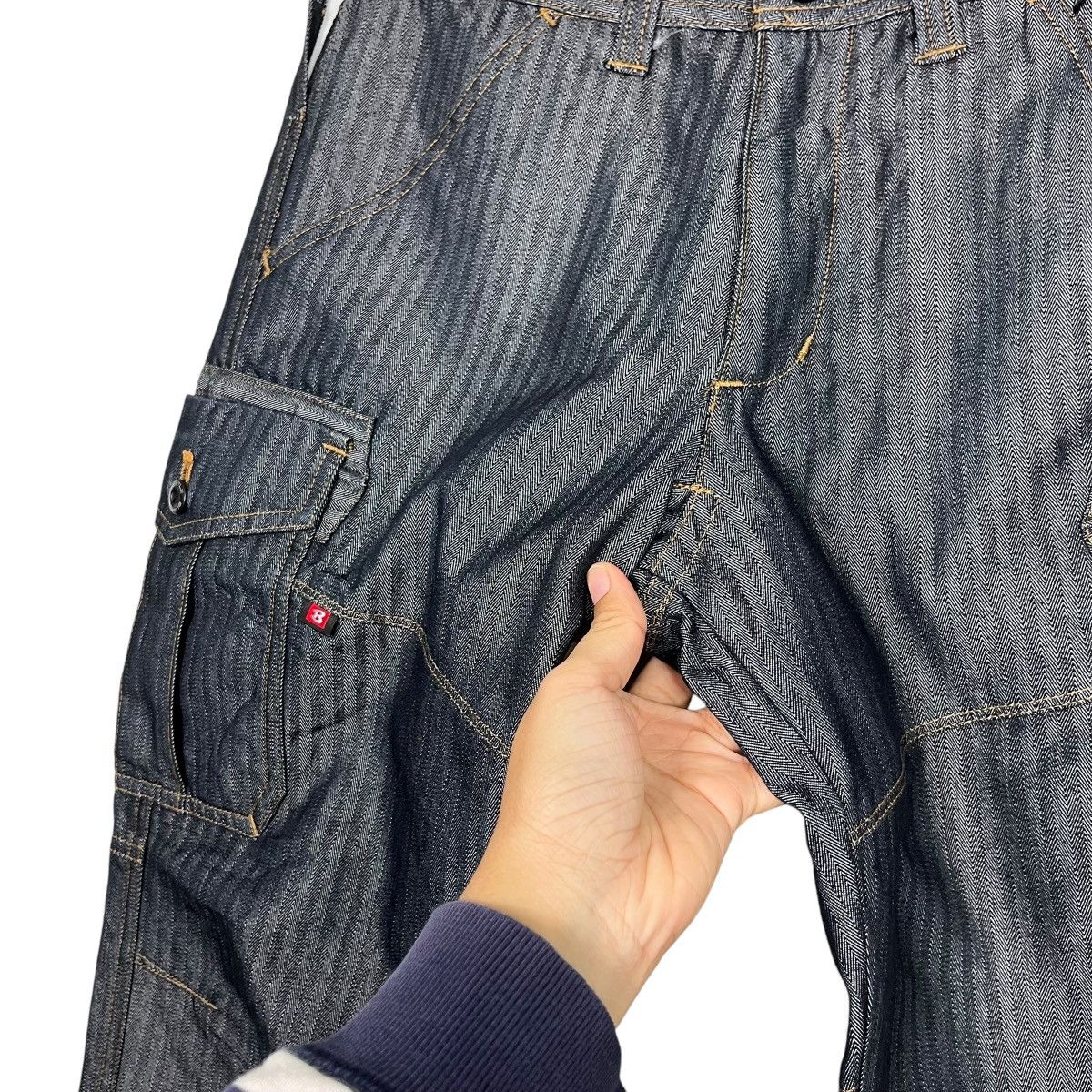 Japanese Brand Vintage Burtle Hickory Stripe Denim Jeans Size US 29 - 11 Thumbnail