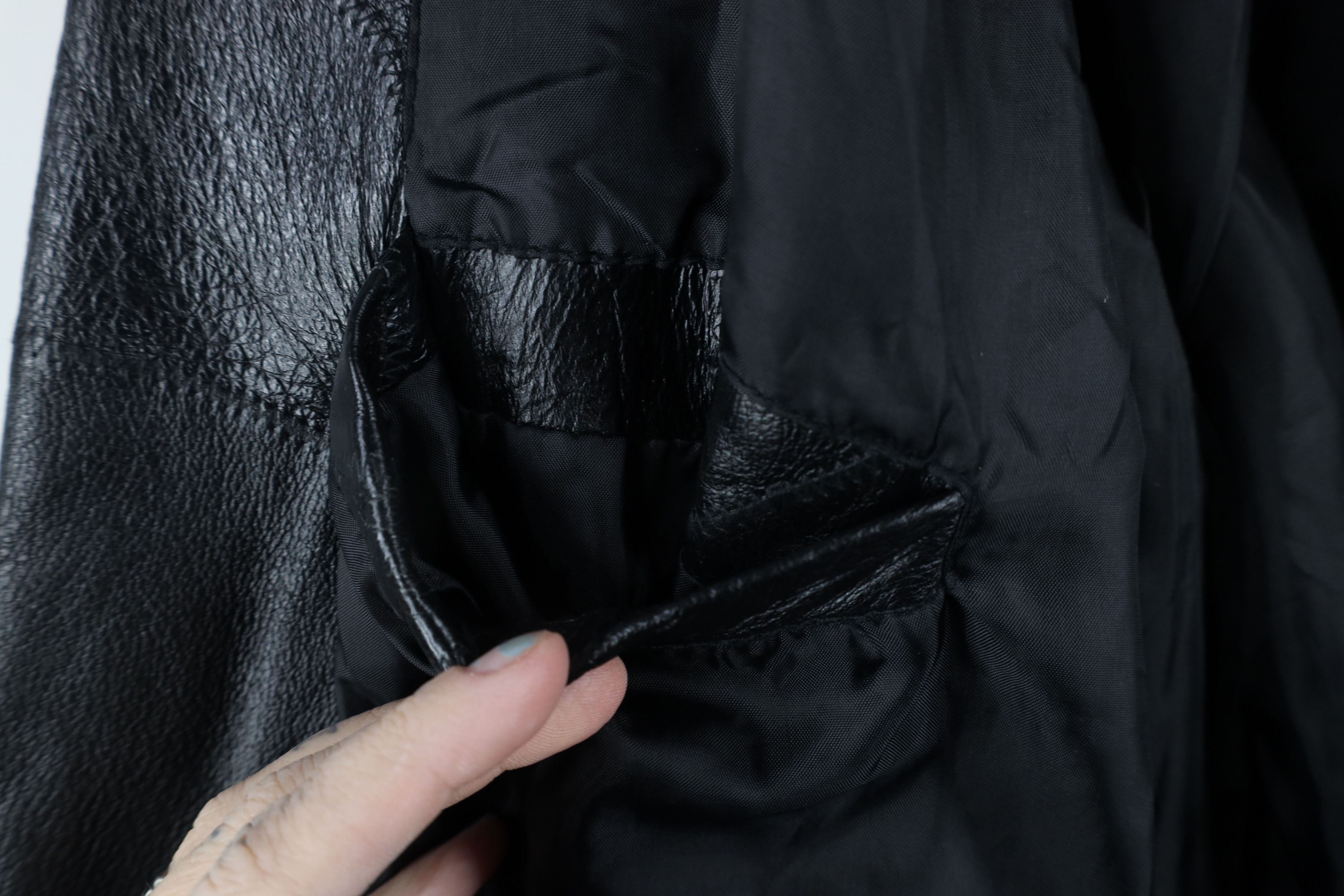 Vintage Vintage 90s Streetwear Belted Leather Trench Coat Jacket Size XL / US 12-14 / IT 48-50 - 11 Thumbnail