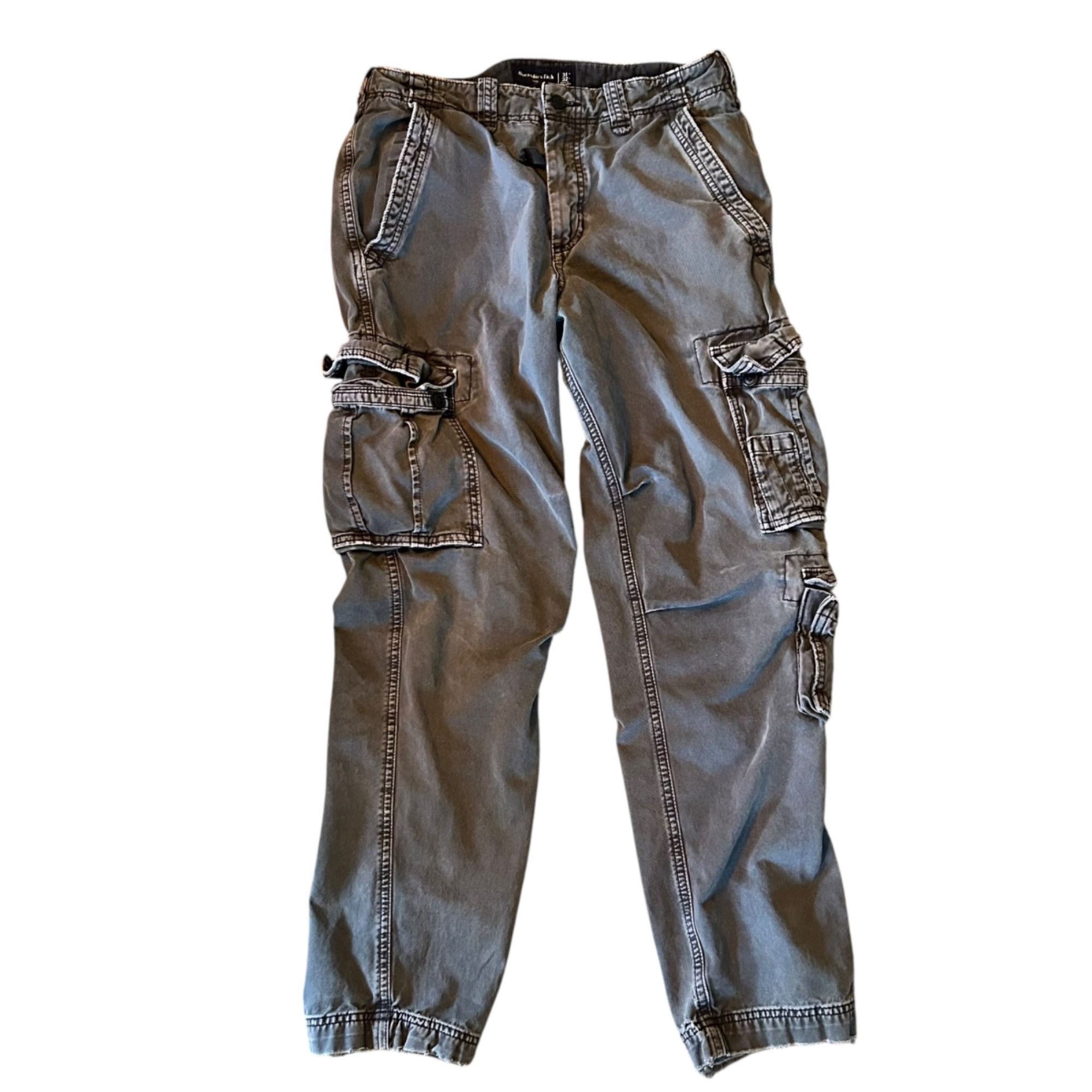 Abercrombie & Fitch Vintage Abercrombie & Fitch Baggy Y2K Cargo LFO Pants Size 31" - 5 Thumbnail