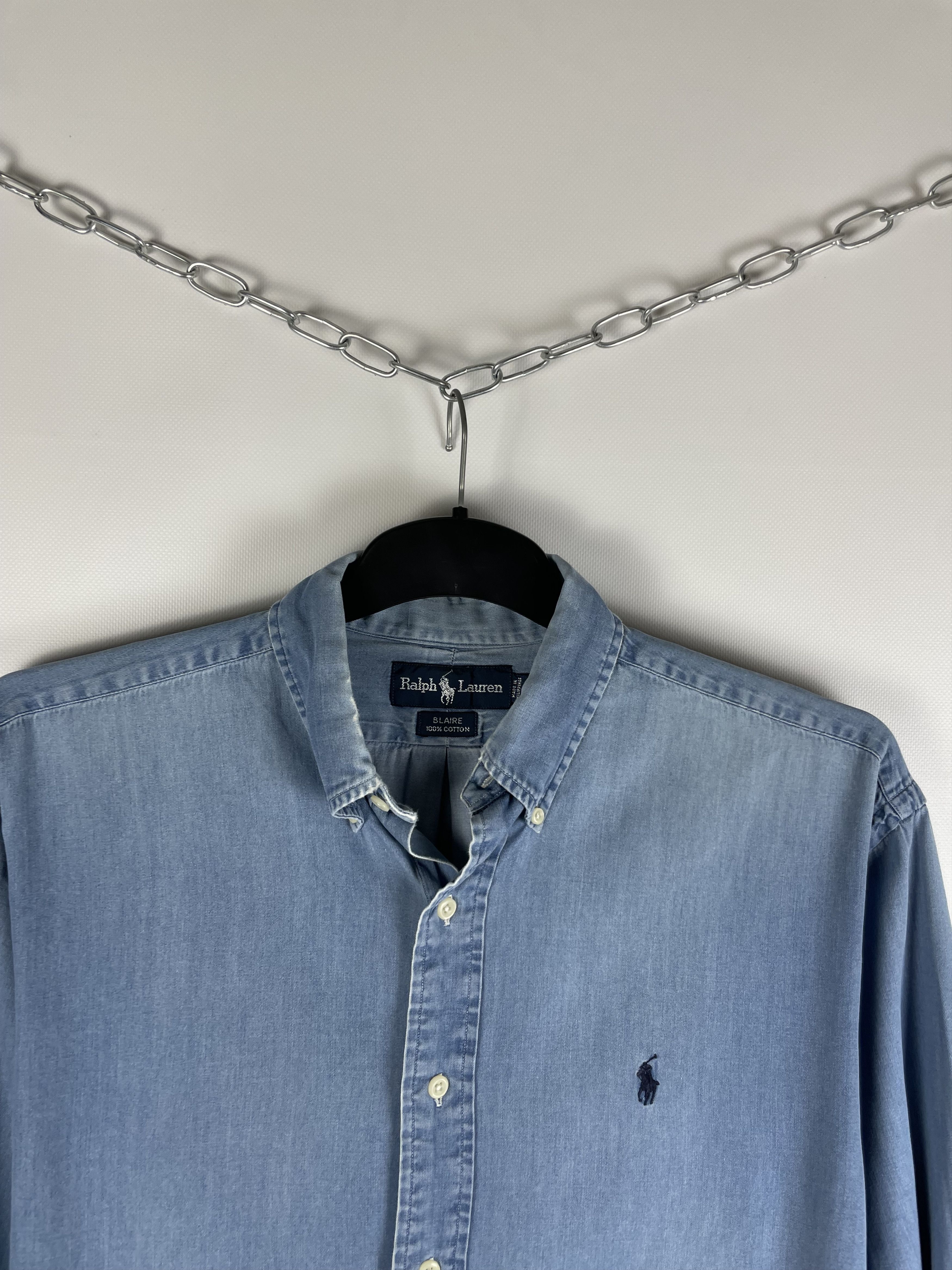 Polo Ralph Lauren Polo Ralph Lauren Vintage Mens Denim Shirt Size US M / EU 48-50 / 2 - 3 Thumbnail