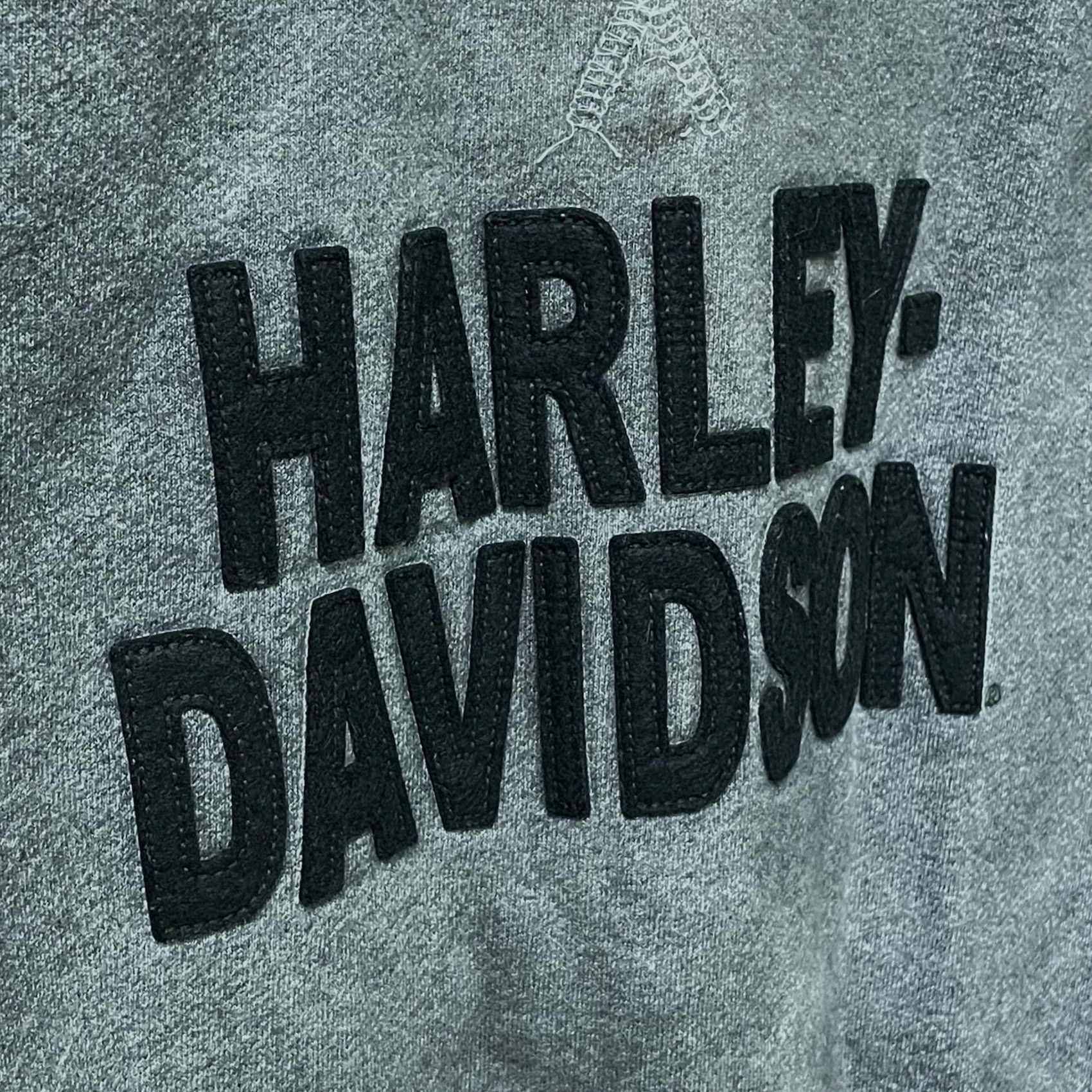 Harley Davidson Harley-Davidson Women Sweatshirt Gray Crewneck Long Sleeve S Logo Vintage Look Pullover Crew Neck Cotton French Terry Felt Letter Size S / US 4 / IT 40 - 4 Thumbnail