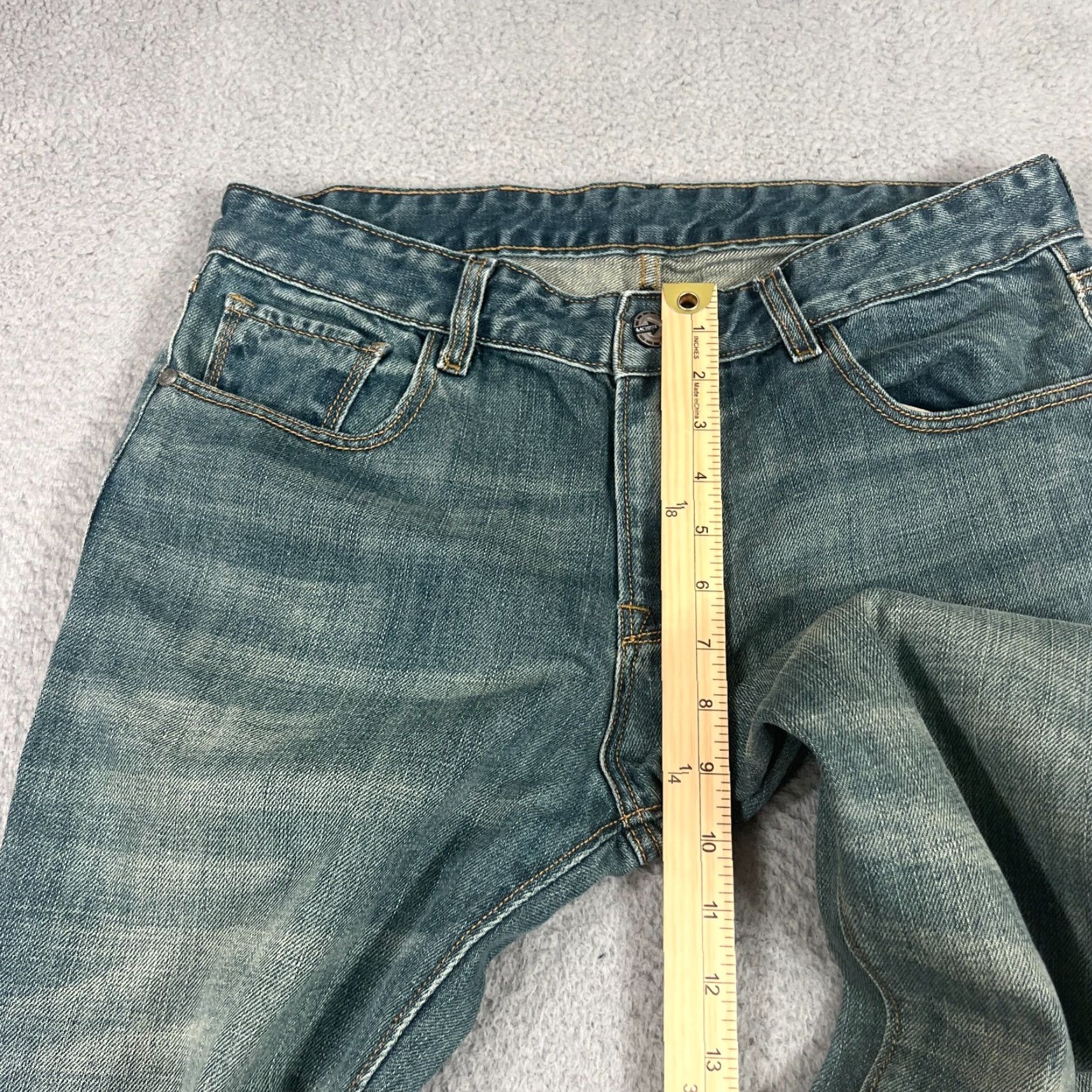 Vintage LACROSSE Jeans Mens 34x28 Straight Leg Denim 5-Pocket Blue USA Size US 34 / EU 50 - 4 Thumbnail