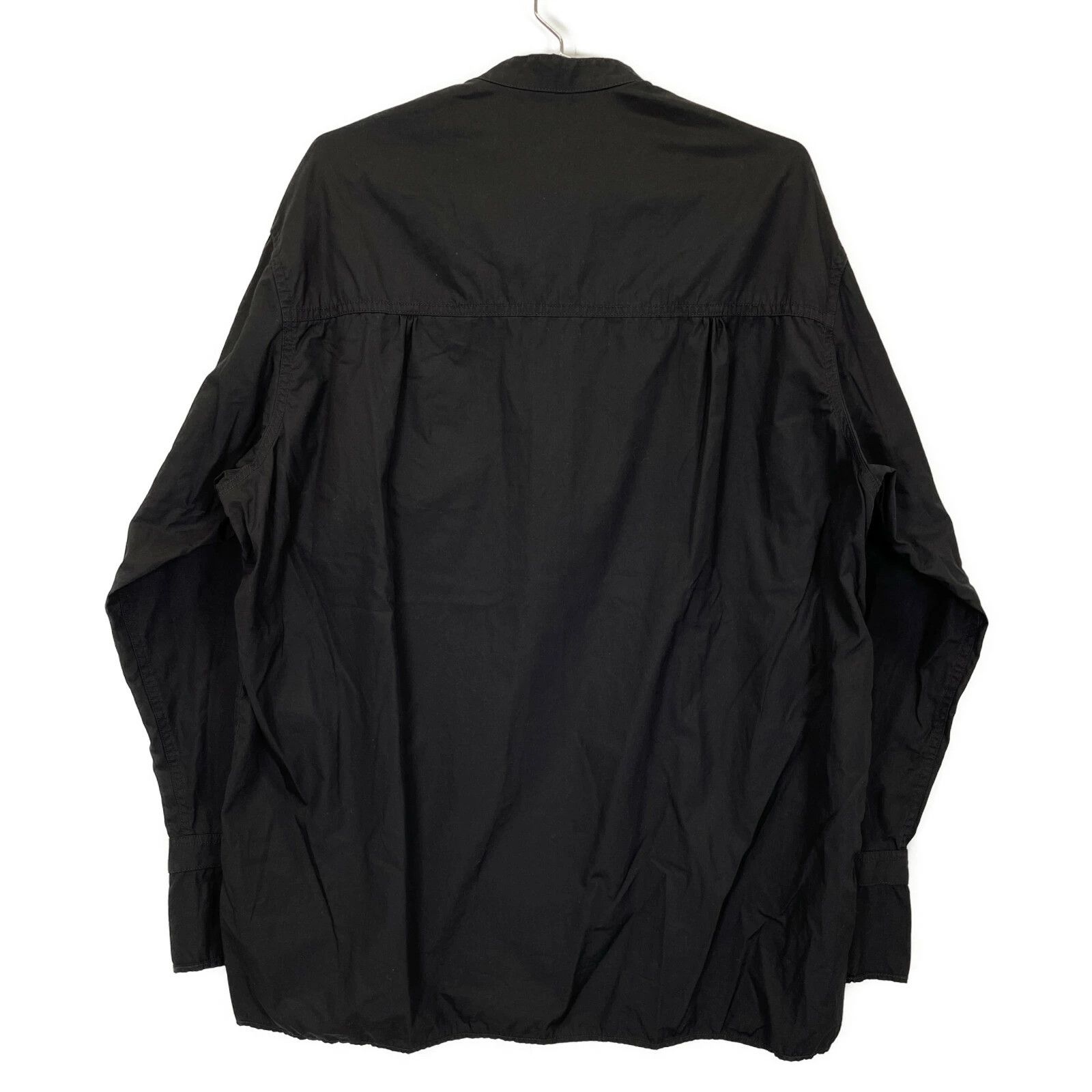 Yohji Yamamoto Yohji Yamamoto Pour Homme Black Stand Color Shirt Size US M / EU 48-50 / 2 - 2 Thumbnail