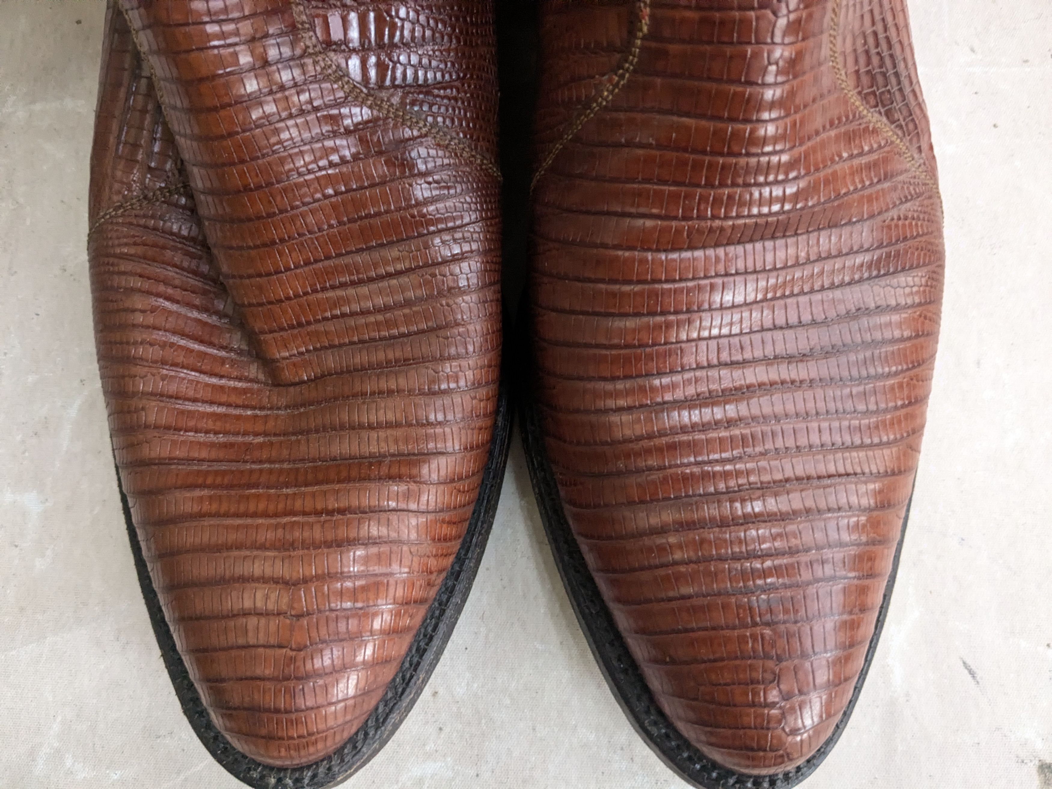 Panhandle Slim Panhandle Slim Cowboy Boots Brown Lizard Leather 11 D Size US 11 / EU 44 - 5 Thumbnail