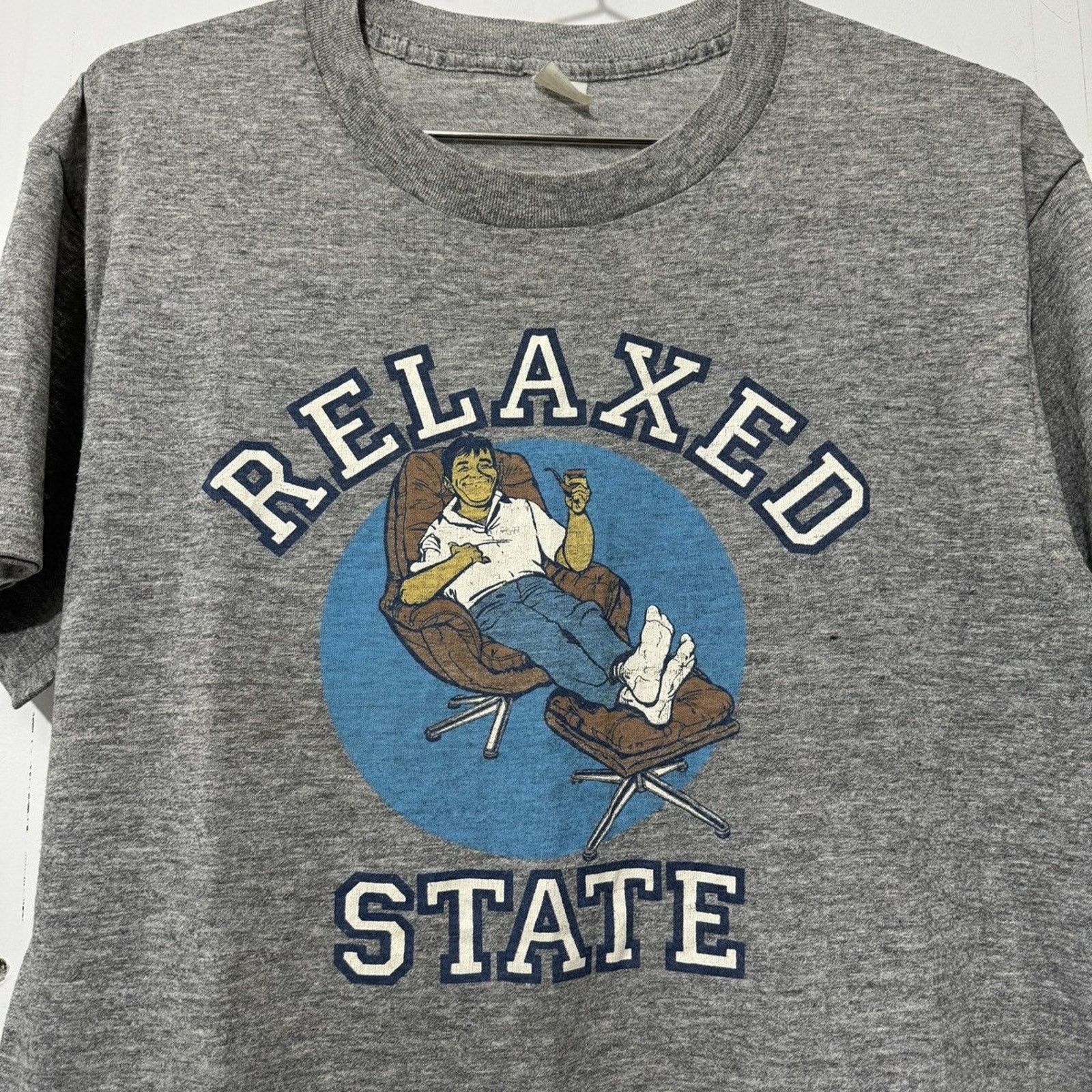 Vintage Vintage 70s 80s Relaxed State University College Smoking Tee Size US M / EU 48-50 / 2 - 11 Thumbnail