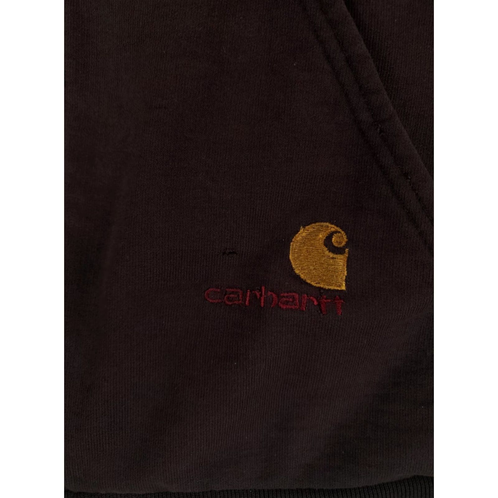 Carhartt VINTAGE Carhartt Hoodie Sweatshirt VTG Thermal Lined Full Zip Jacket Brown Mens XXL Size US XXL / EU 58 / 5 - 4 Thumbnail