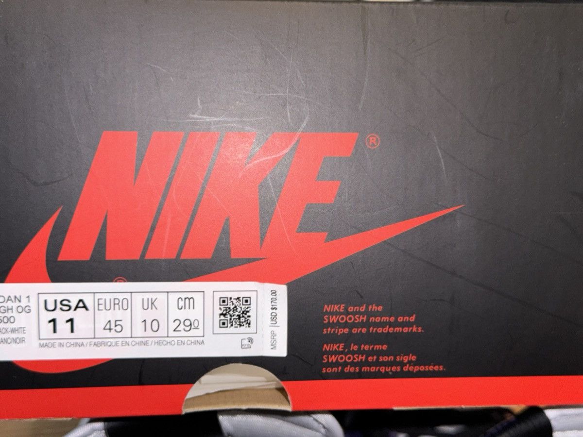 Jordan Brand Air Jordan 1 Retro High OG 'Court Purple 2.0' SZ 11 Used Size US 11 / EU 44 - 5 Thumbnail