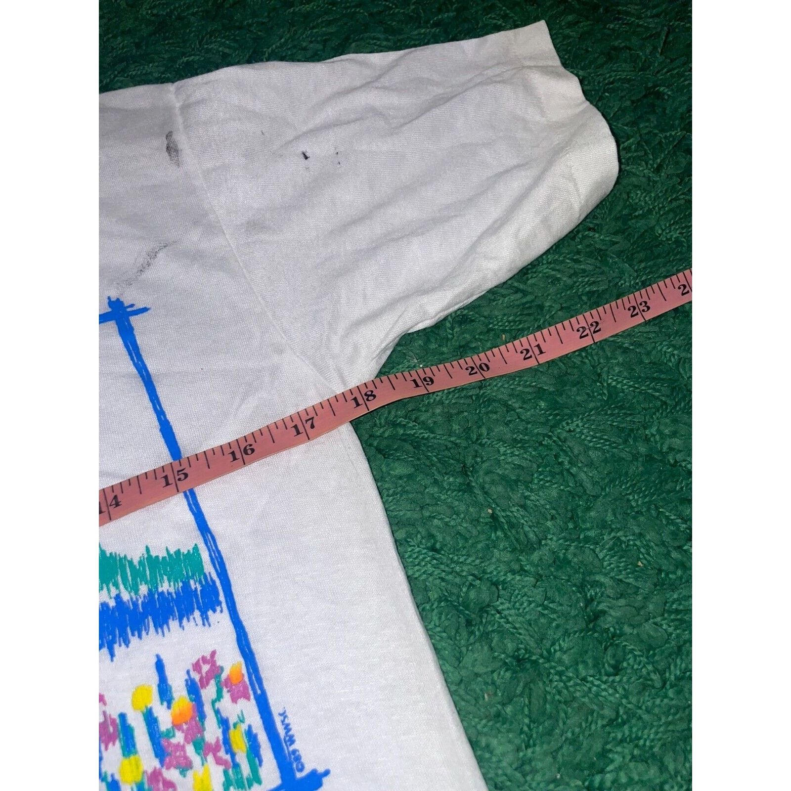 Jerzees Vintage Test Print Shirt Louisville Jackson Hole White L Tee Size US M / EU 48-50 / 2 - 12 Thumbnail