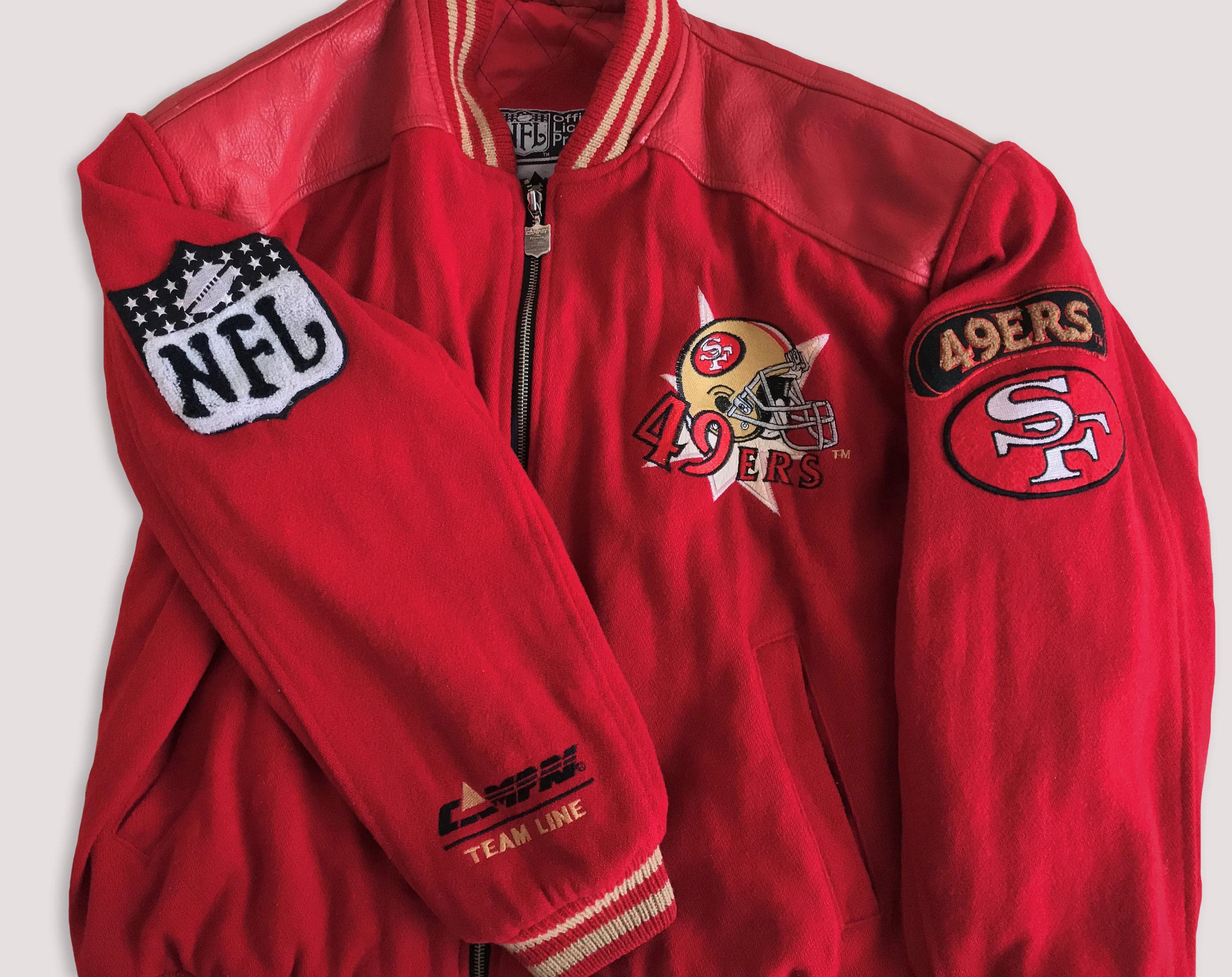 NFL Vintage 1990 SAN FRANCISCO 49ers Jacket Super Bowl Champions Size US L / EU 52-54 / 3 - 5 Thumbnail
