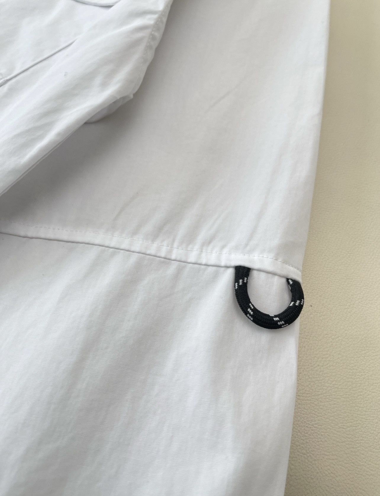Miu Miu Miu Miu Poplin Shirt Dress (White) Size XS / US 0-2 / IT 36-38 - 7 Thumbnail