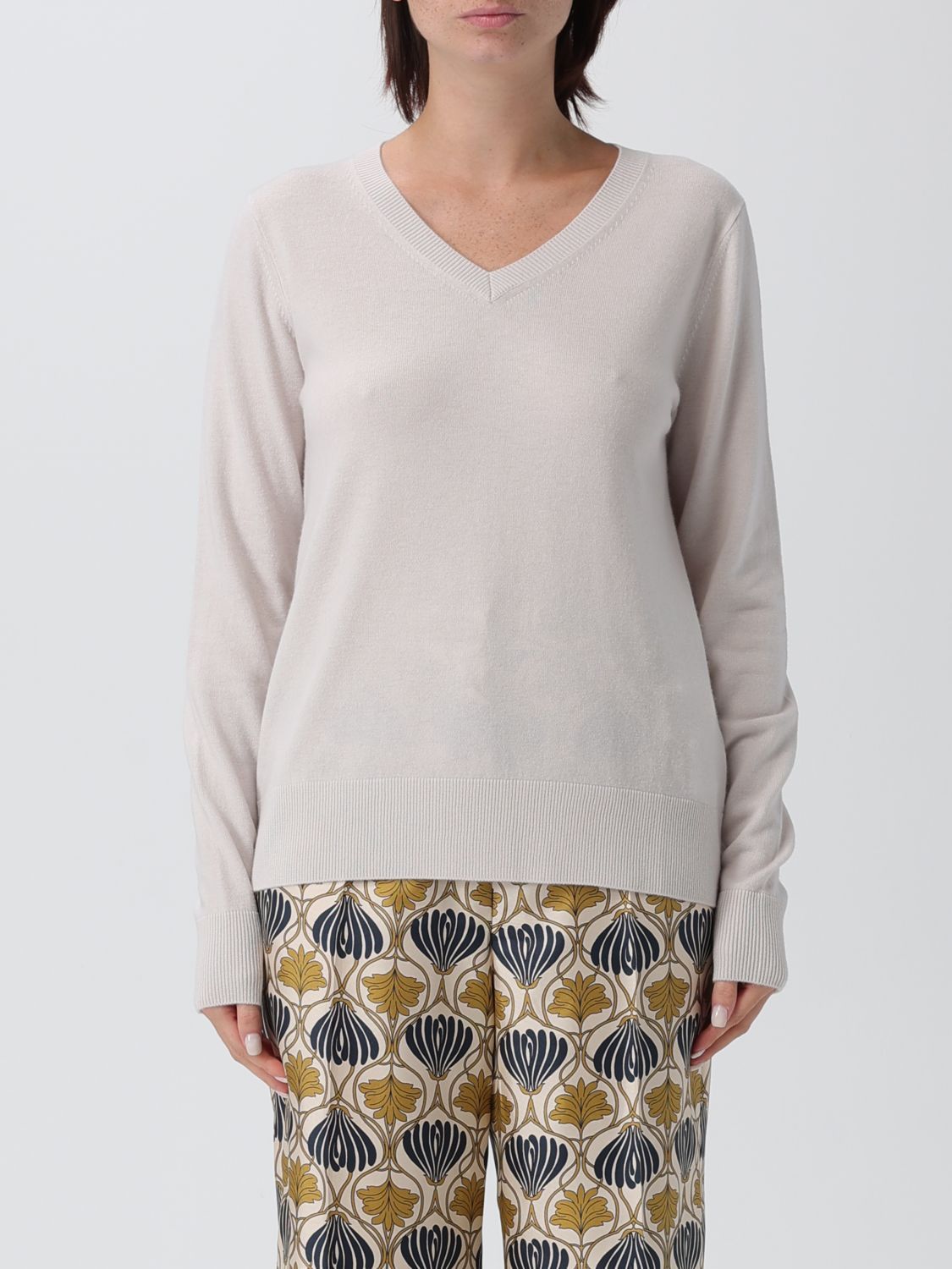Max Mara Max Mara Sweater Woman White Size XL / US 12-14 / IT 48-50 - 1 Thumbnail