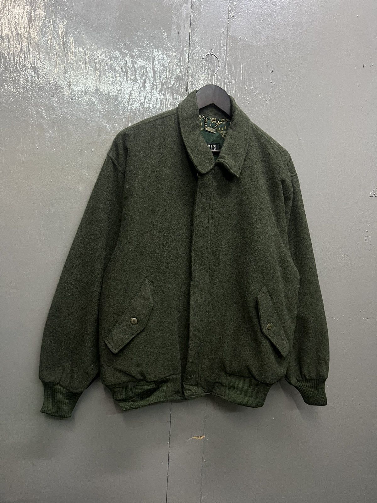 Gents Vintage Gents Wool Bomber Jacket Size US L / EU 52-54 / 3 - 3 Thumbnail
