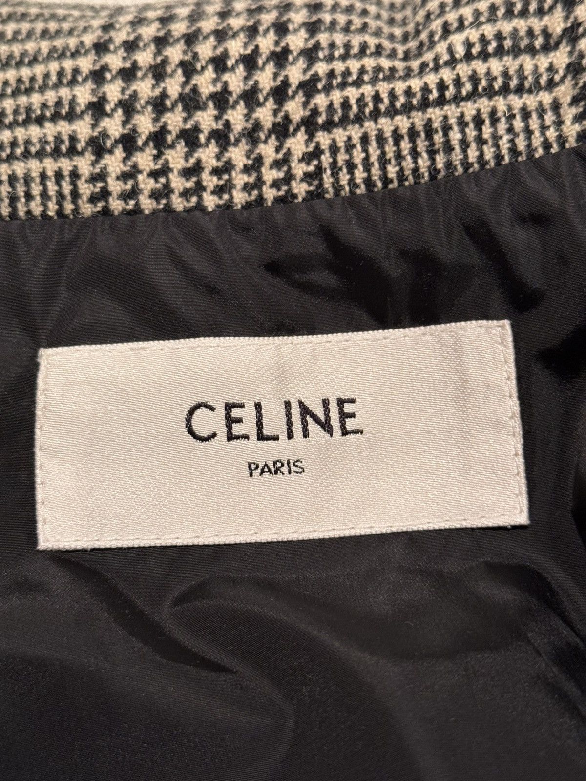 Celine $3.7k FW19 Celine Prince of Wales check leather puffa coat Size US M / EU 48-50 / 2 - 20 Thumbnail