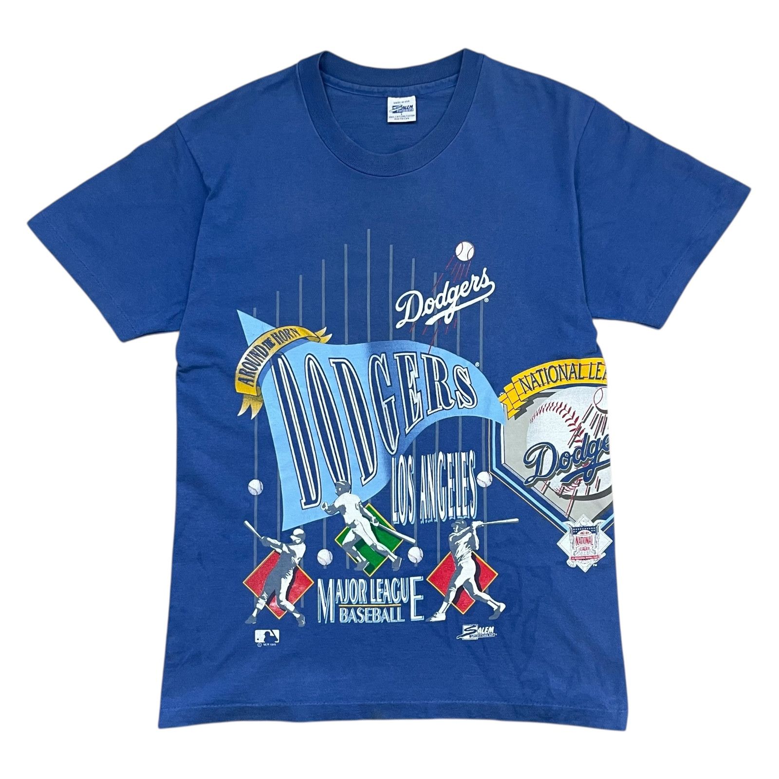 MLB VTG 90s LOS ANGELES DODGERS 1993 SALEM AOP T-SHIRT Sz L Size US L / EU 52-54 / 3 - 2 Thumbnail