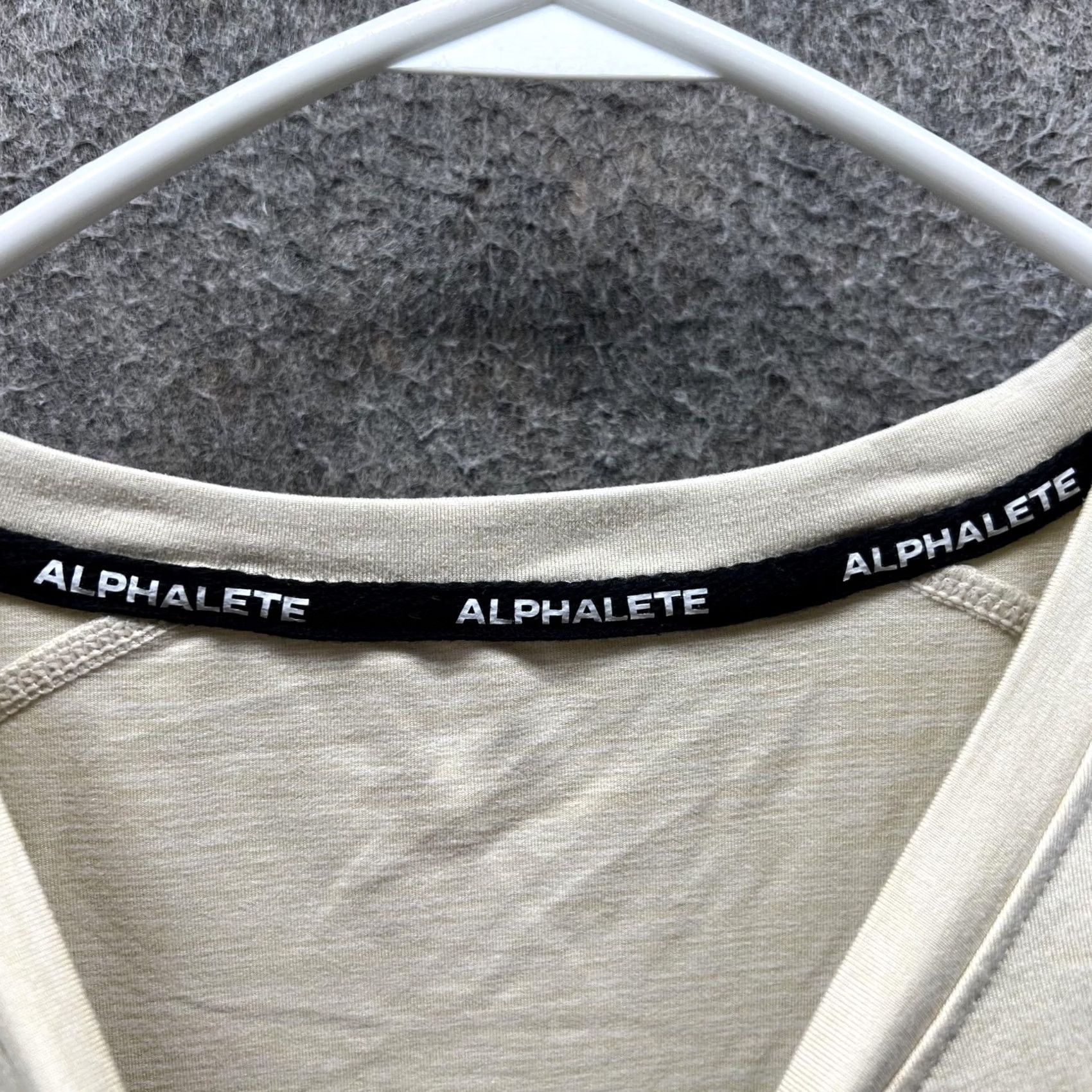 Vintage Alphalete Shirt Womens Large Beige Crewneck Short Sleeve Athletic Gym Tee Casual Size L / US 10 / IT 46 - 7 Thumbnail