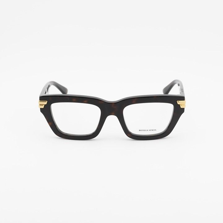 Bottega Veneta Bottega Veneta BV1190O 002 Eyeglasses Havana 50mm Rectangle Size ONE SIZE - 6 Thumbnail