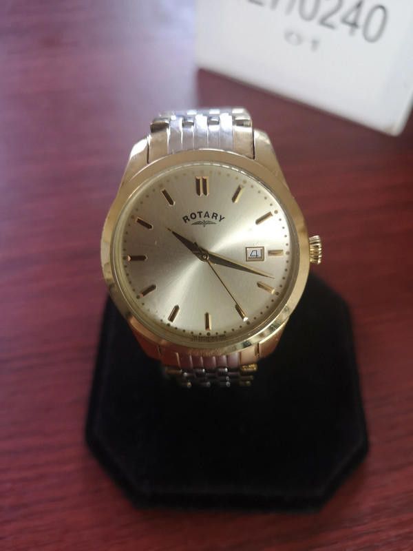 Designer Rotary men's two tone gold dial watch Size ONE SIZE - 8 Thumbnail