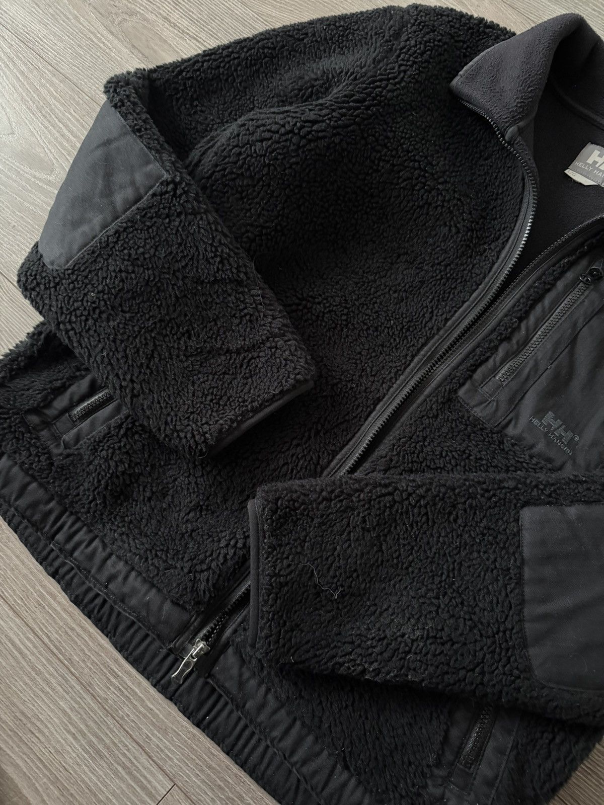 Helly Hansen Helly Hansen Black Teddy Fleece Vintage Zip Jacket Size US L / EU 52-54 / 3 - 13 Thumbnail