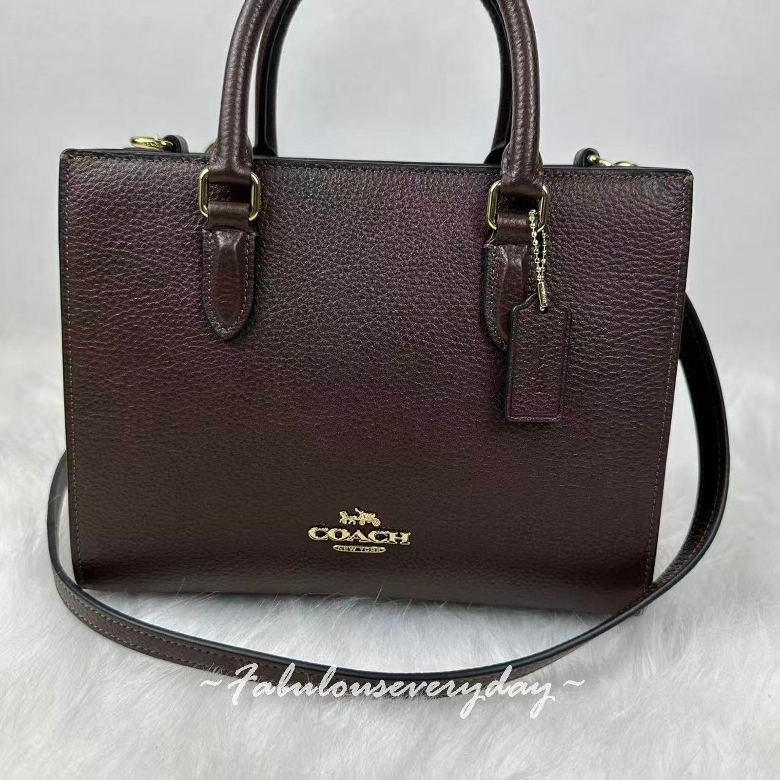 Coach Coach Maggie Small Tote Bag Crossbody Leather/Maple CY668 Size ONE SIZE - 2 Thumbnail
