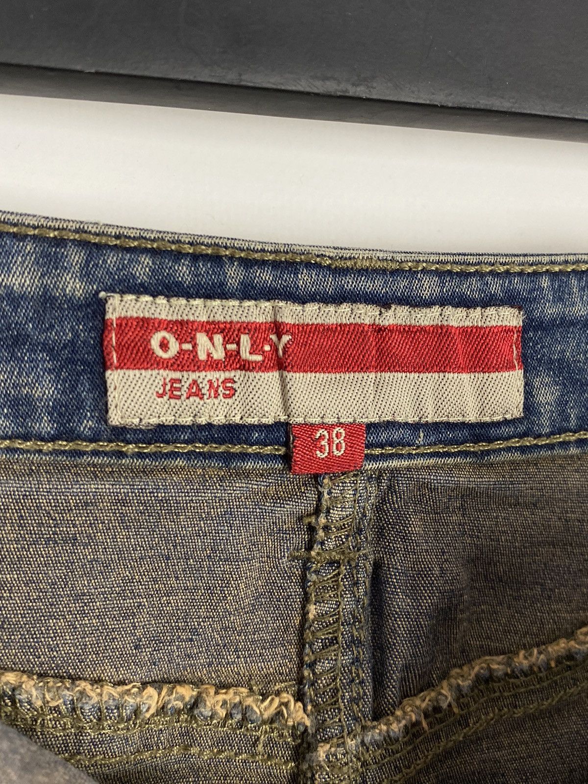 Vintage Y2K Vintage Only Jeans Rust Denim Midi Skirt Size 28" / US 6 / IT 42 - 4 Thumbnail