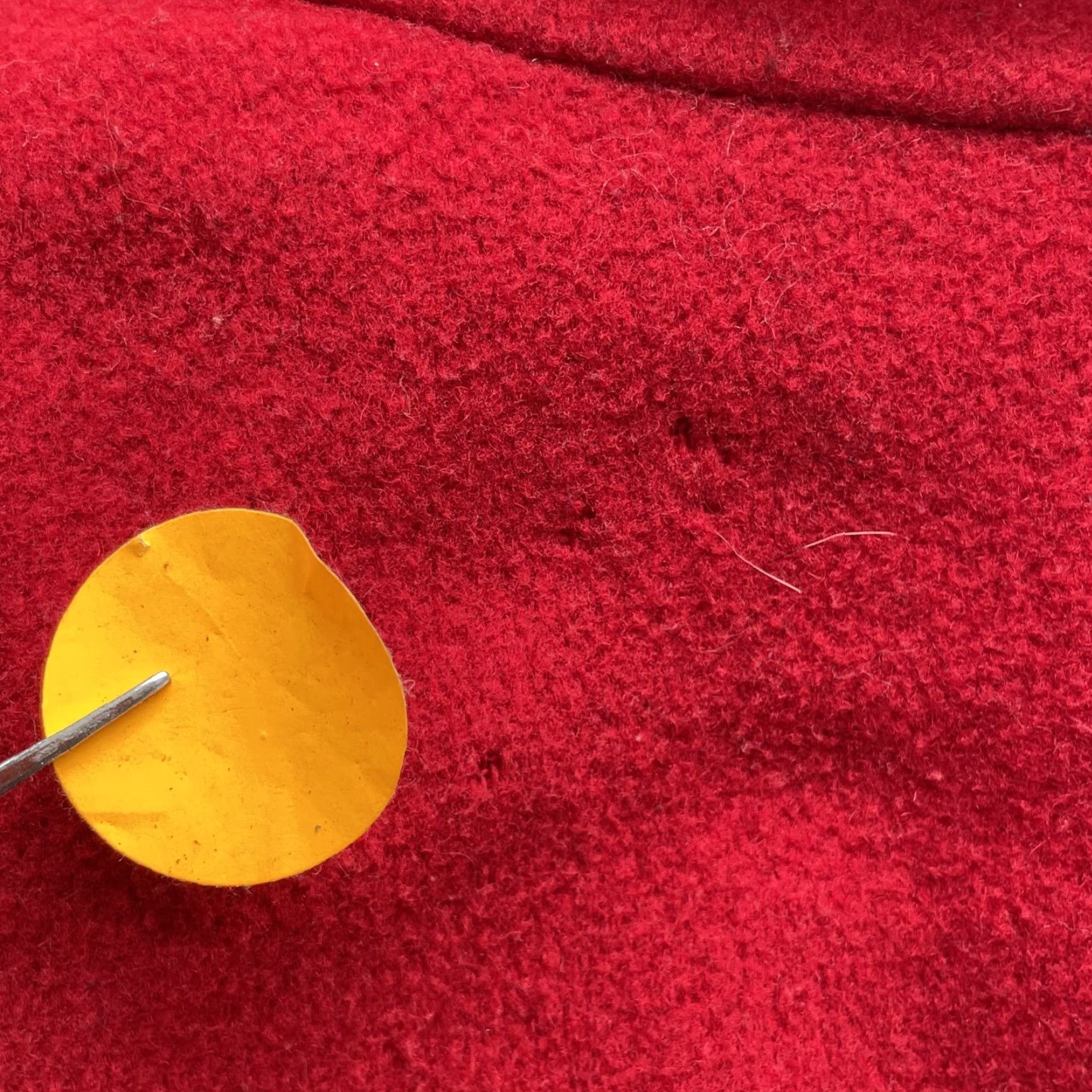 Vintage VINTAGE Westbound Cape Swing Pea Coat Women's 20 1960s 100% Wool Red Coat Classic Wool Capes - Size 3XL / US 20-22 - 7 Thumbnail