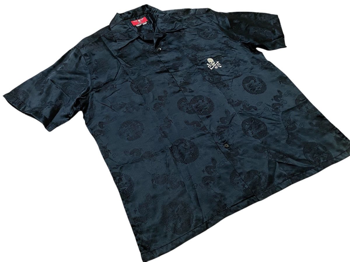 Japanese Brand × Vintage Vtg Cream Soda Motive Dragon Rayon Shirt Rockabilly Style Size US L / EU 52-54 / 3 - 8 Thumbnail