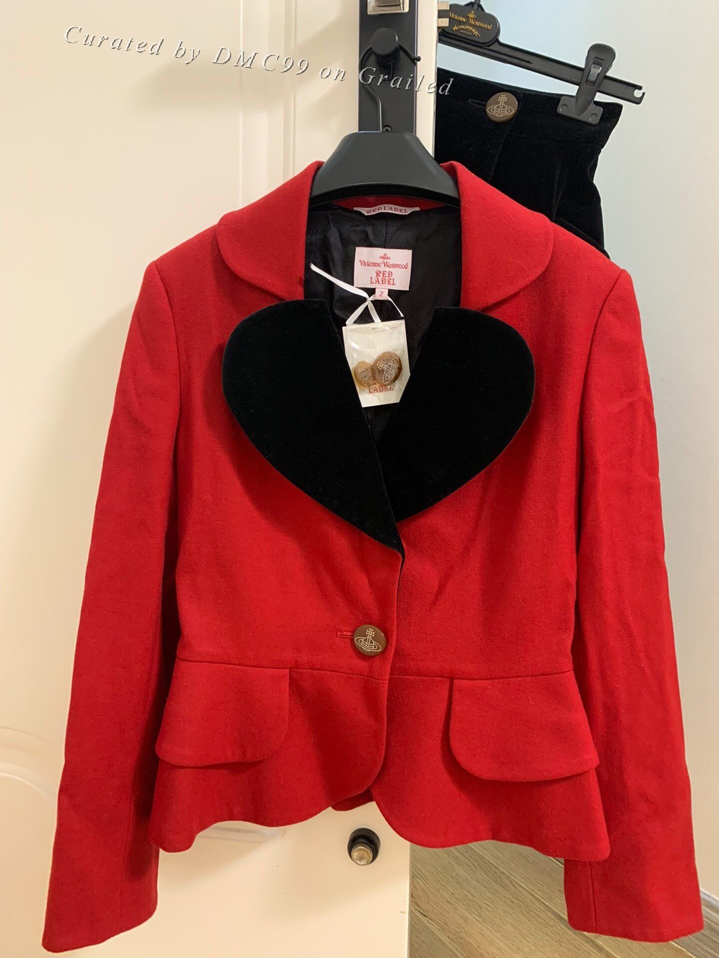 Vivienne Westwood Love Jacket in Red Velvet | Grailed